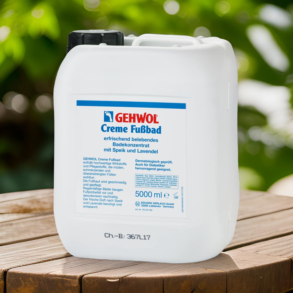 GEHWOL Creme Fußbad | 5 Ltr. Flasche GEHWOL Creme Fußbad | 5 Ltr. Flasche
