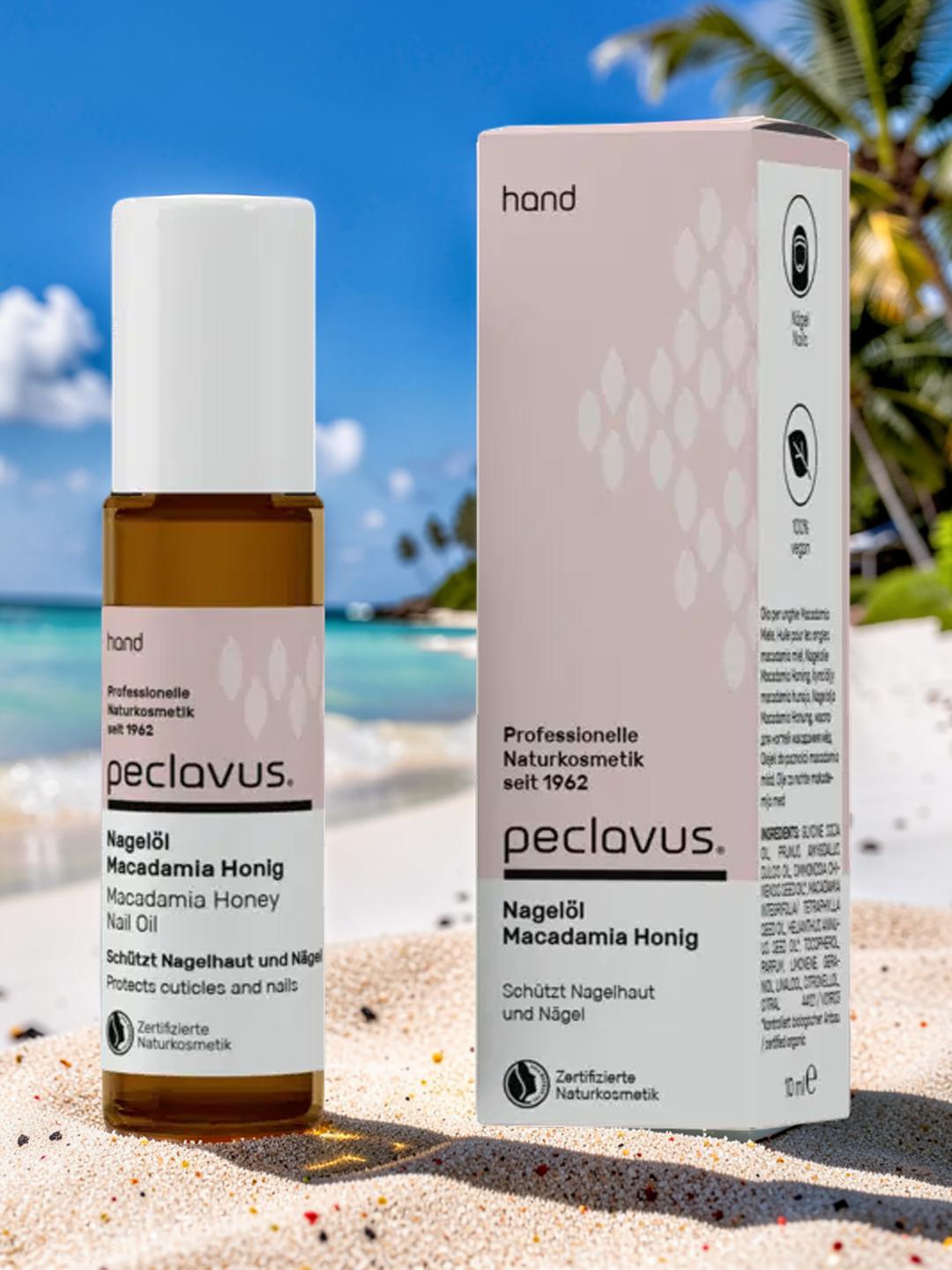 PECLAVUS hand Nagelöl Macadamia Honig, 10 ml | Schützt Nagelhaut und Nägel