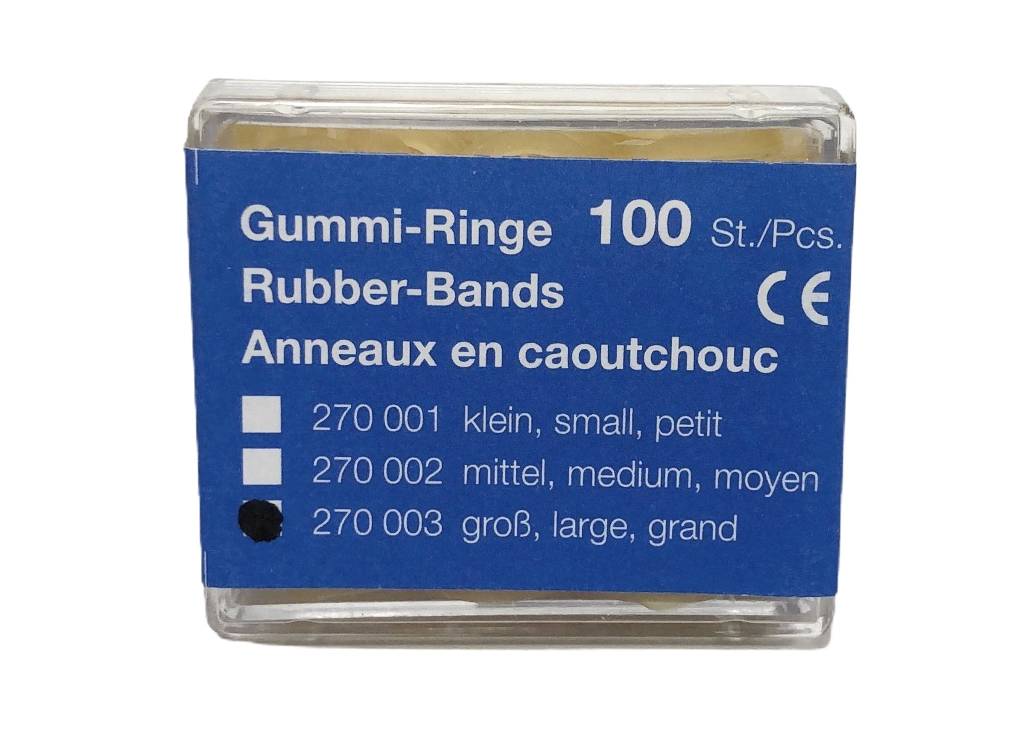 ERKODENT ERKI Gummi-Ringe. Gr. 3. Ø 6.35 mm ERKODENT ERKI Gummi-Ringe. Gr. 3. Ø 6.35 mm