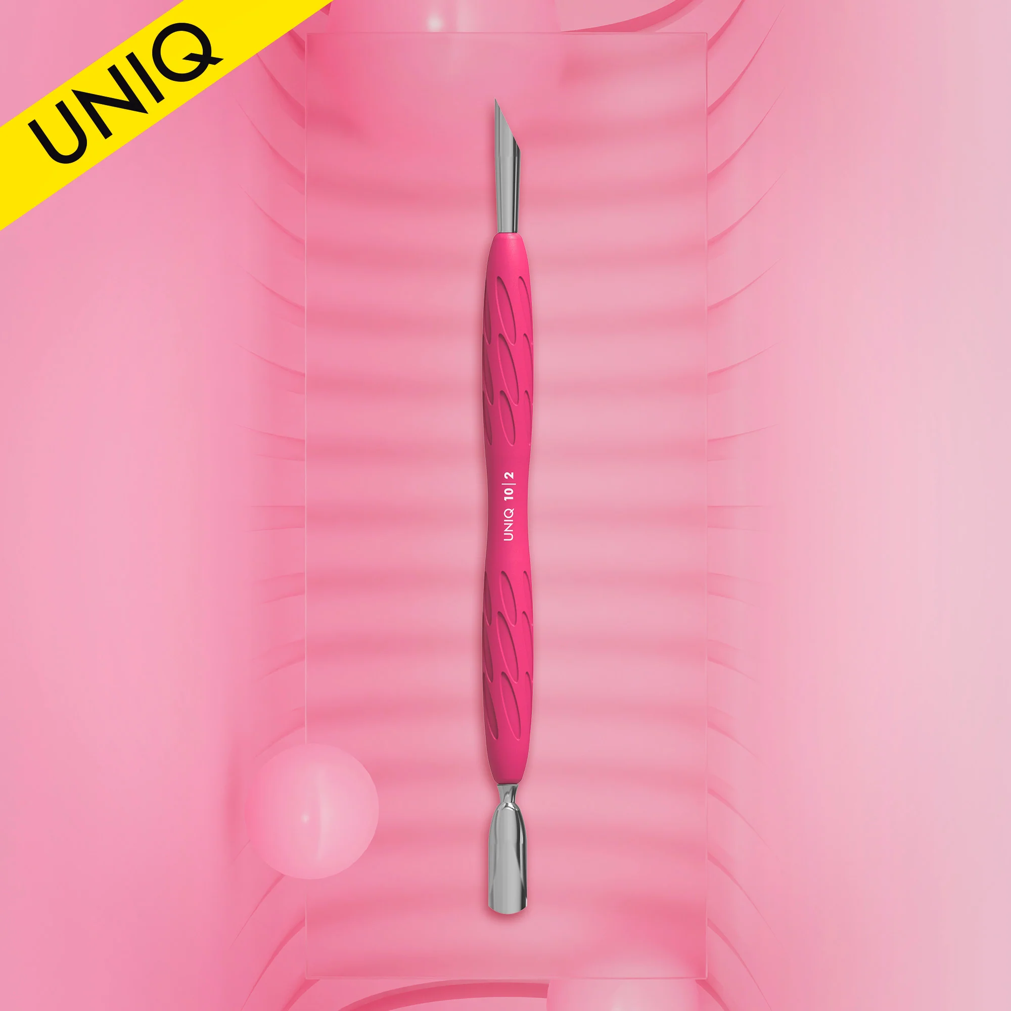 STALEKS Nagelhautschieber Mit Silikongriff "Gummy" UNIQ 10 TYP 2 (Schmaler Runder Schieber + Schräger Schieber) STALEKS Nagelhautschieber Mit Silikongriff "Gummy" UNIQ 10 TYP 2 (Schmaler Runder Schieber + Schräger Schieber)
