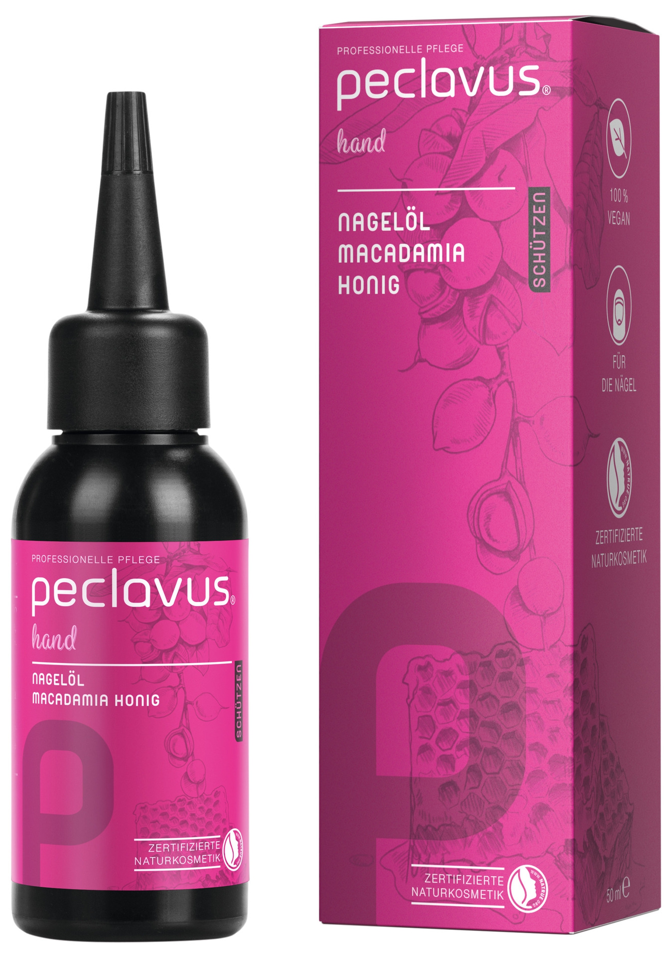 PECLAVUS Nagelöl Macadamia 50 ml | Schützen