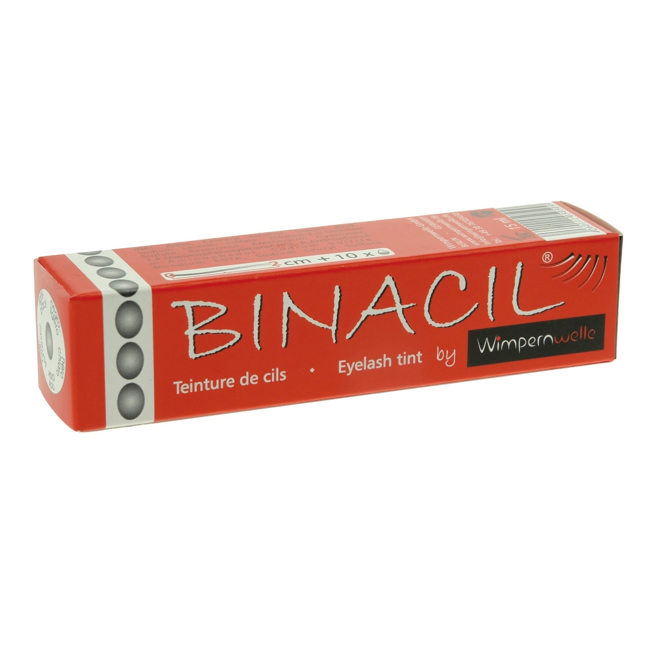 Wimpernwelle BINACIL Augenbrauen- / Wimpernfarbe, hellschwarz 15 g Wimpernwelle BINACIL Augenbrauen- / Wimpernfarbe, hellschwarz 15 g