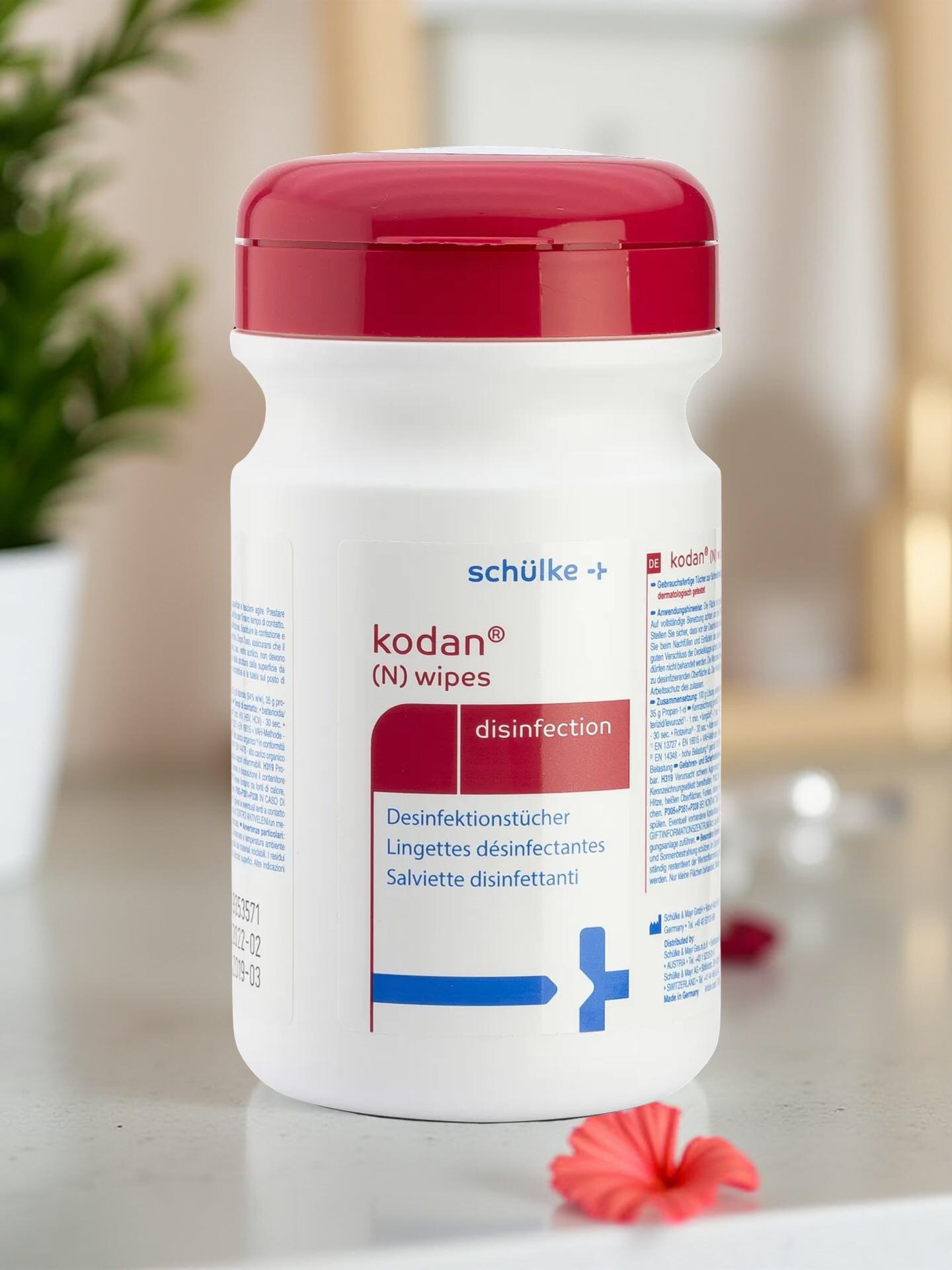 Schülke kodan (N) wipes Flächendesinfektionstücher | Spenderdose mit 90 Stück
