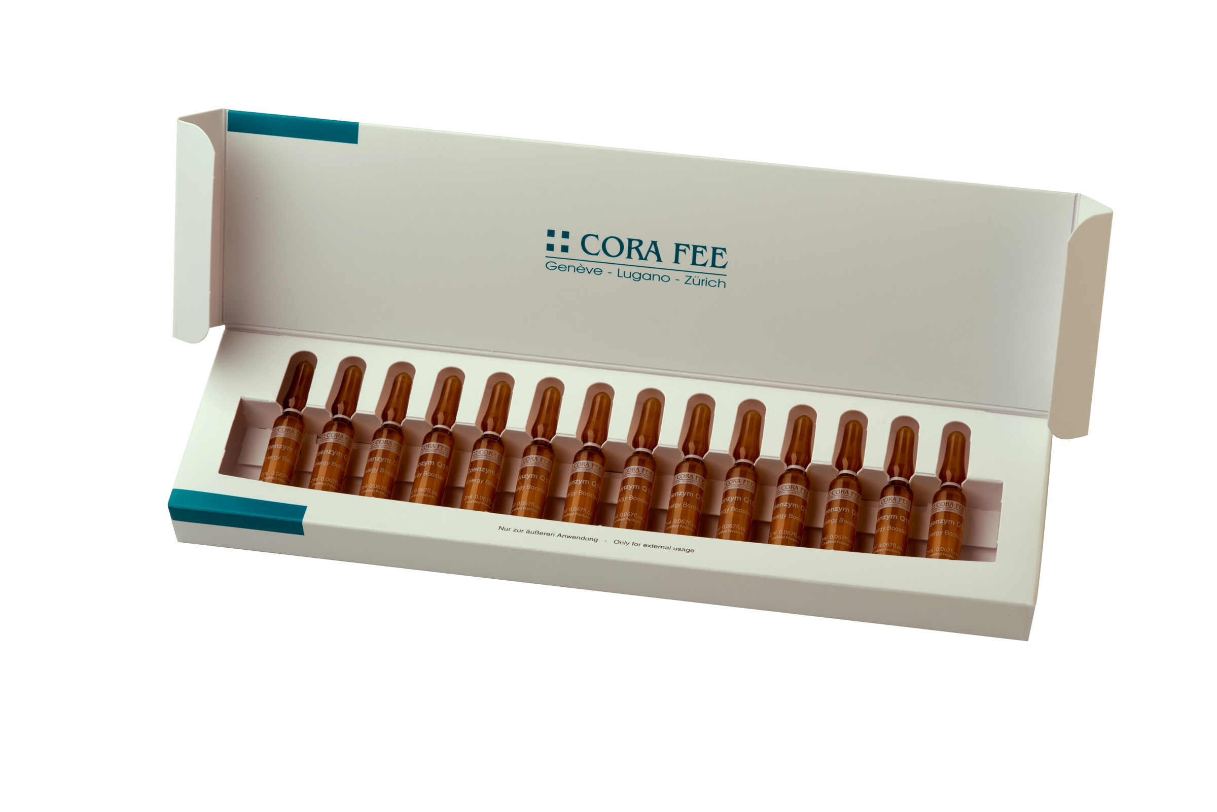 Cora Fee Coenzym Q10 | 14 Ampullen á 2 ml Cora Fee Coenzym Q10 | 14 Ampullen á 2 ml