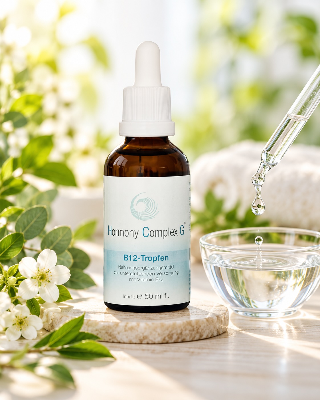 Hormony Complex G B12 Tropfen 50 ml mit Tadelia® Stoffwechseldiätplan