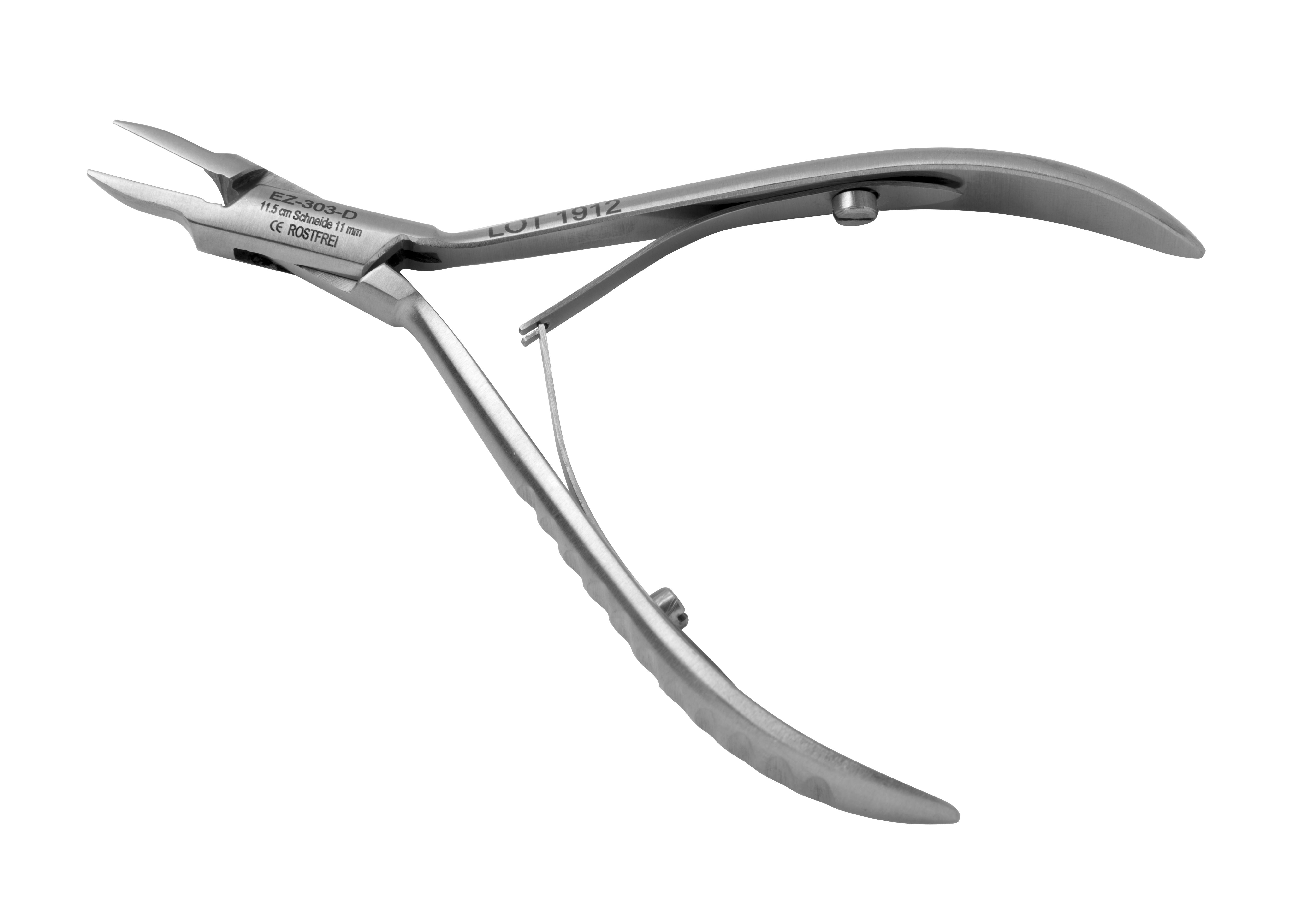 Tadelia® Professional Eckenzange für diabetische Fußpflege | EZ-303-D | Länge 11,5 cm Schneide 10 mm  Tadelia® Professional Eckenzange für diabetische Fußpflege | EZ-303-D | Länge 11,5 cm Schneide 10 mm