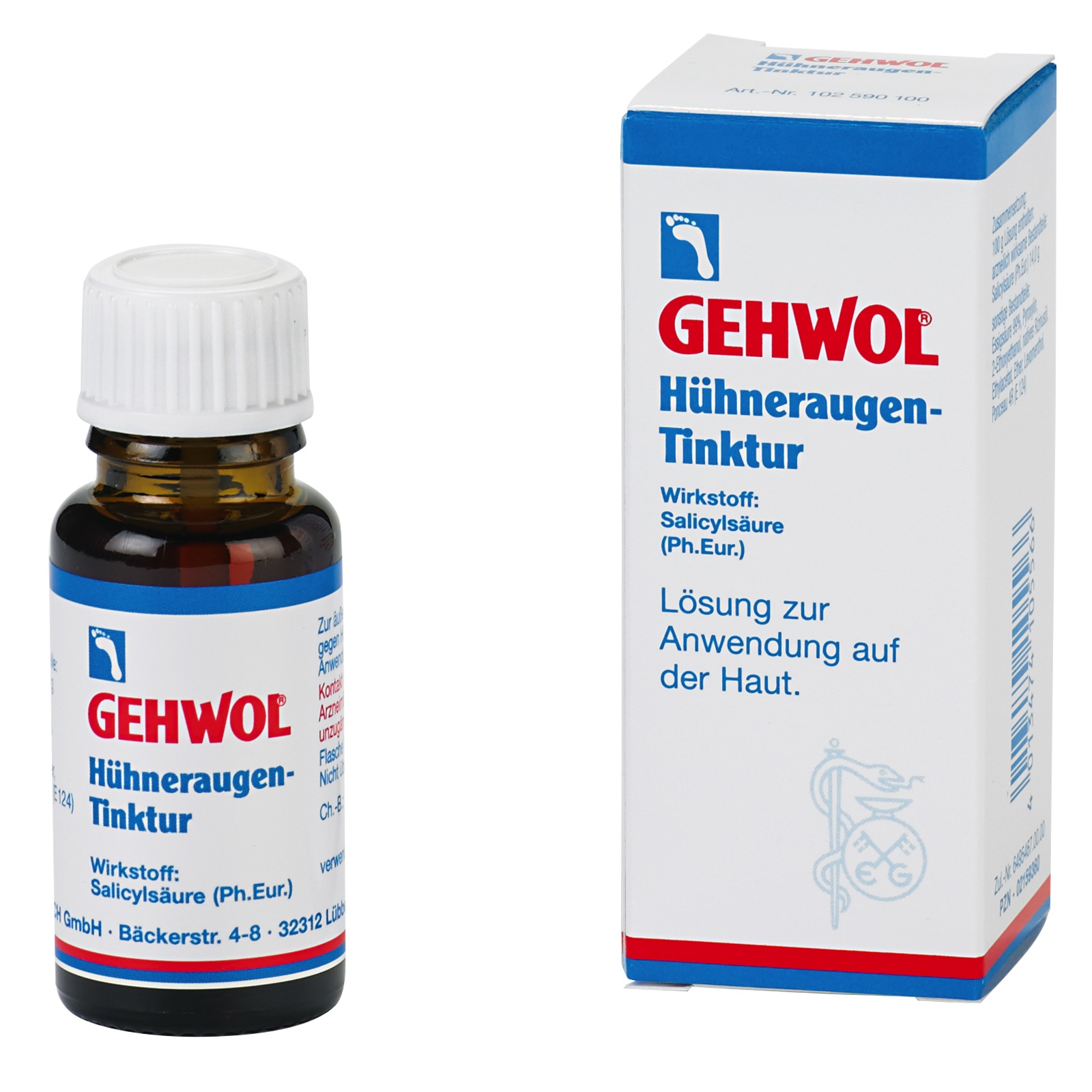 GEHWOL Hühneraugen-Tinktur 15 ml Fl. mit Auftragspatel - Hühneraugentinktur GEHWOL Hühneraugen-Tinktur 15 ml Fl. mit Auftragspatel - Hühneraugentinktur