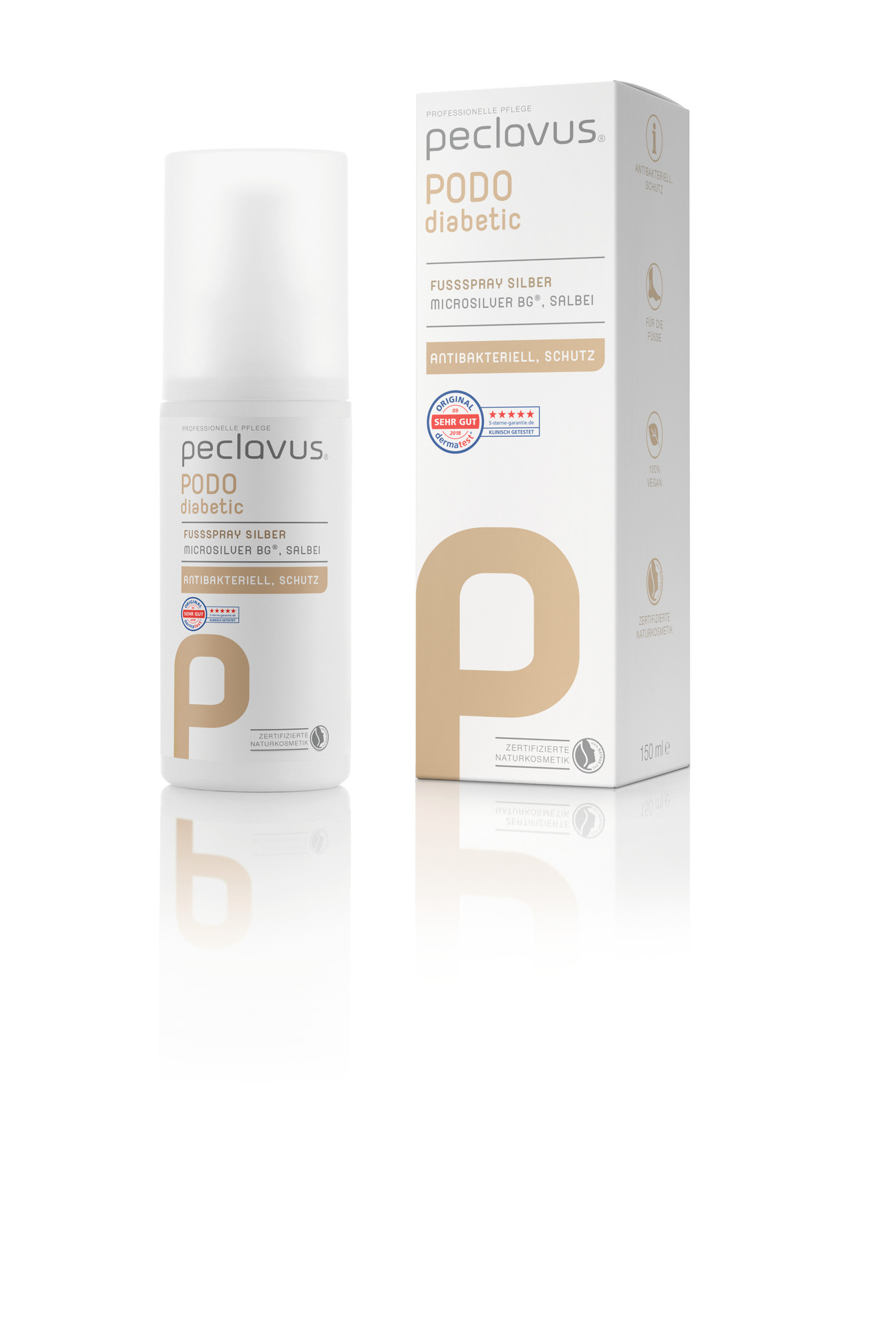 Peclavus PODOdiabetic Fußspray Silber | 150 ml