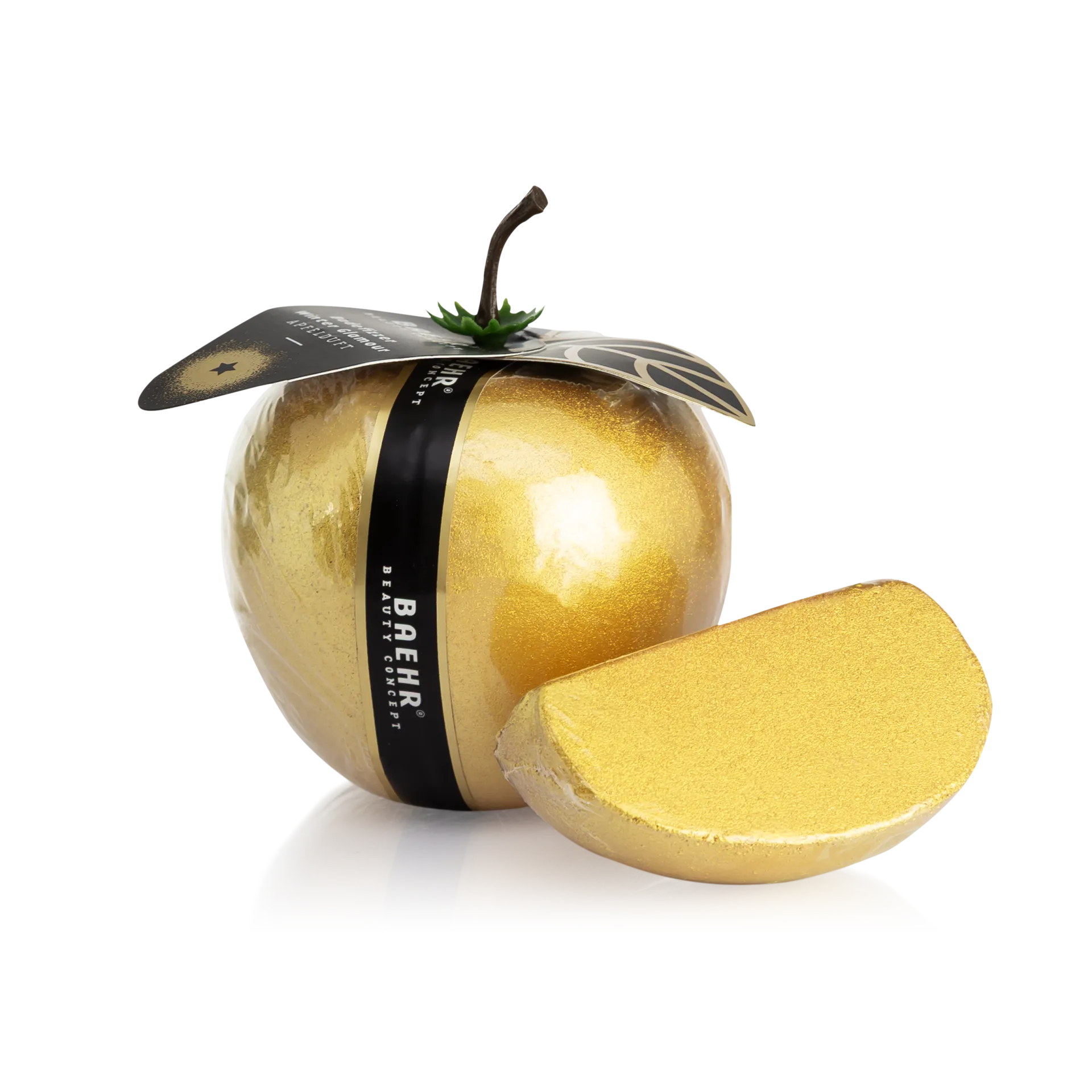 BAEHR BEAUTY CONCEPT Badefizzer Winter Glamour in Apfelform mit Apfelduft, 4 x 50 g