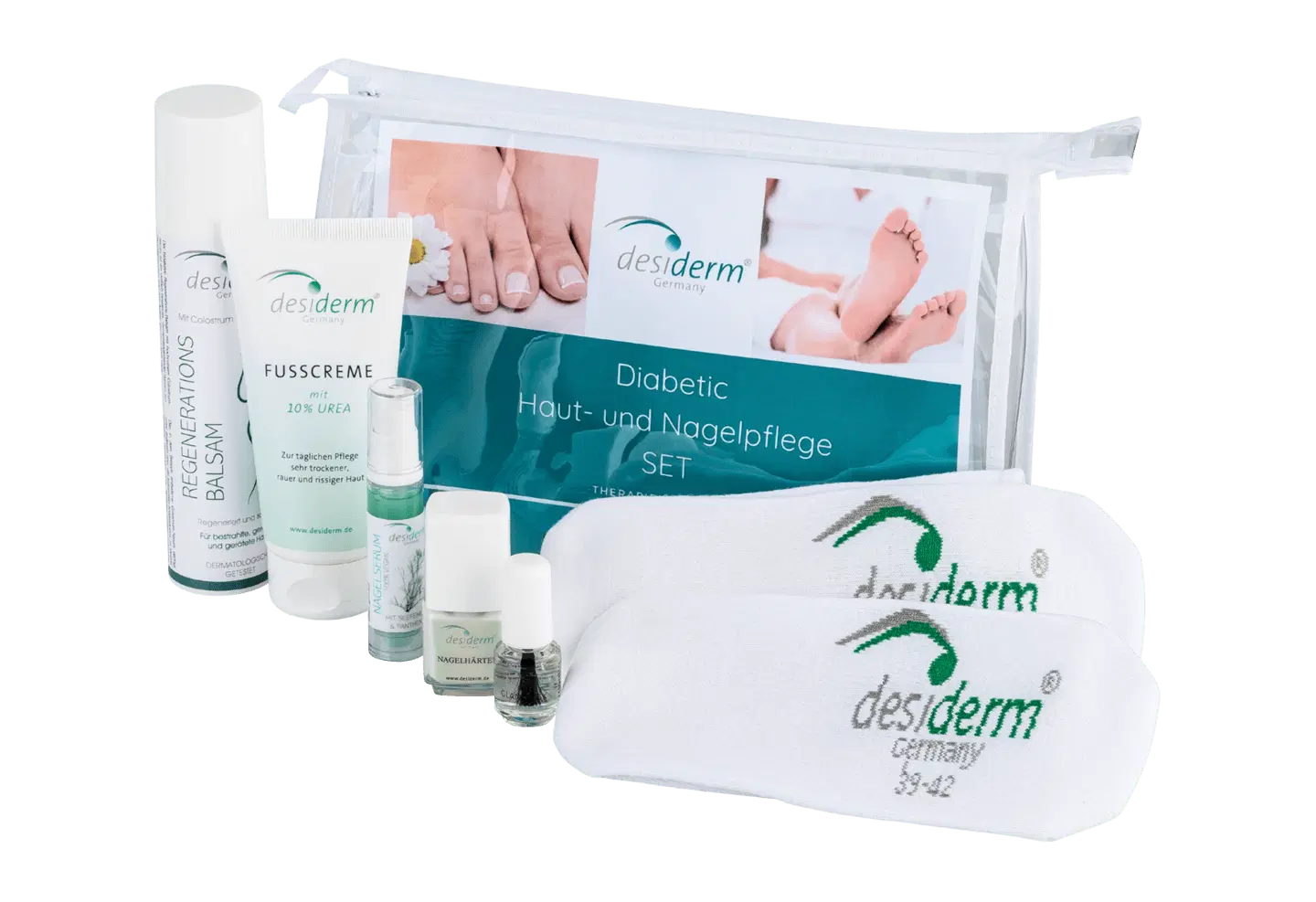 desiderm Diabetic Haut- und Nagelpflege-Set, Gr. 35-38 desiderm Diabetic Haut- und Nagelpflege-Set, Gr. 35-38