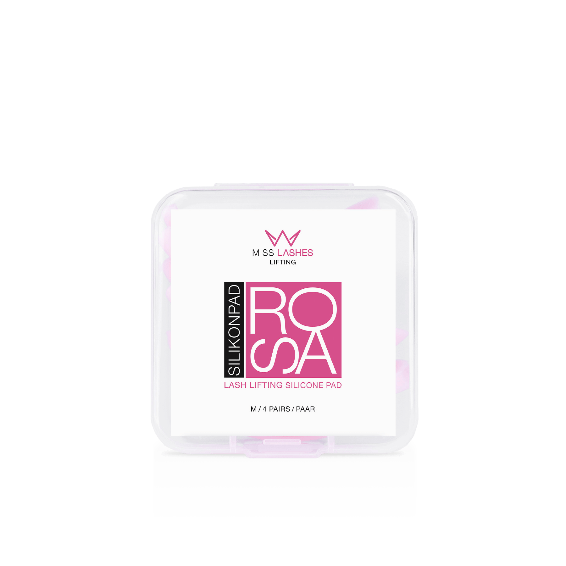 MISS LASHES Selbsthaftende Silikonpads in Rosa - L-Curl 4 Paare Gr. M MISS LASHES Selbsthaftende Silikonpads in Rosa - L-Curl 4 Paare Gr. M