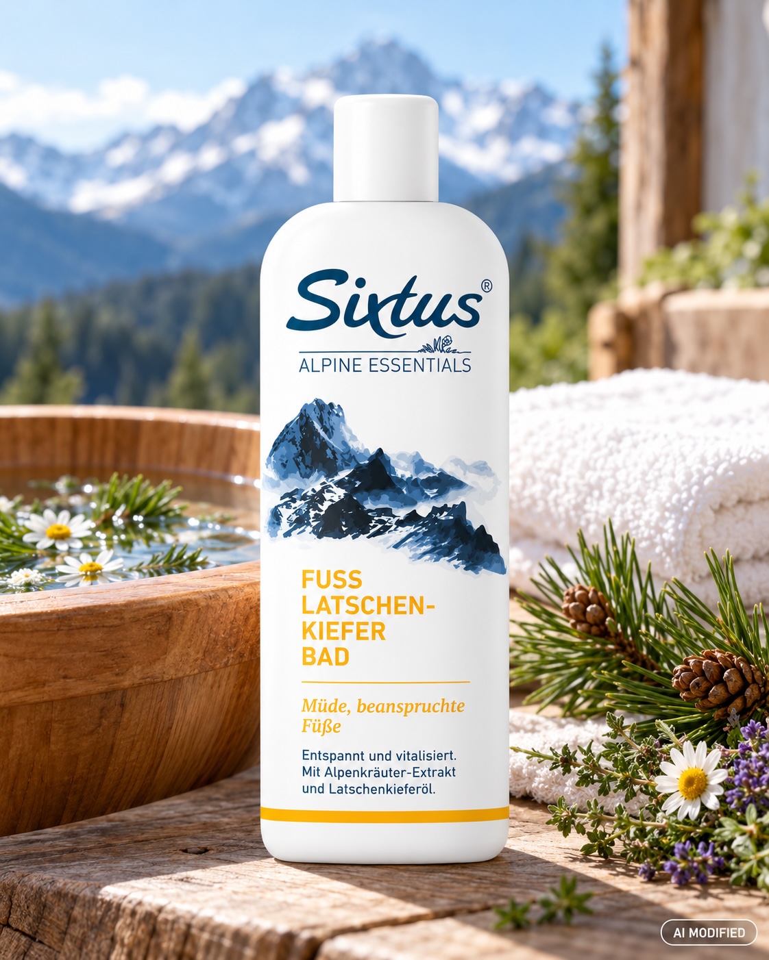 Sixtus Fuß LATSCHENKIEFER BAD 1 Liter