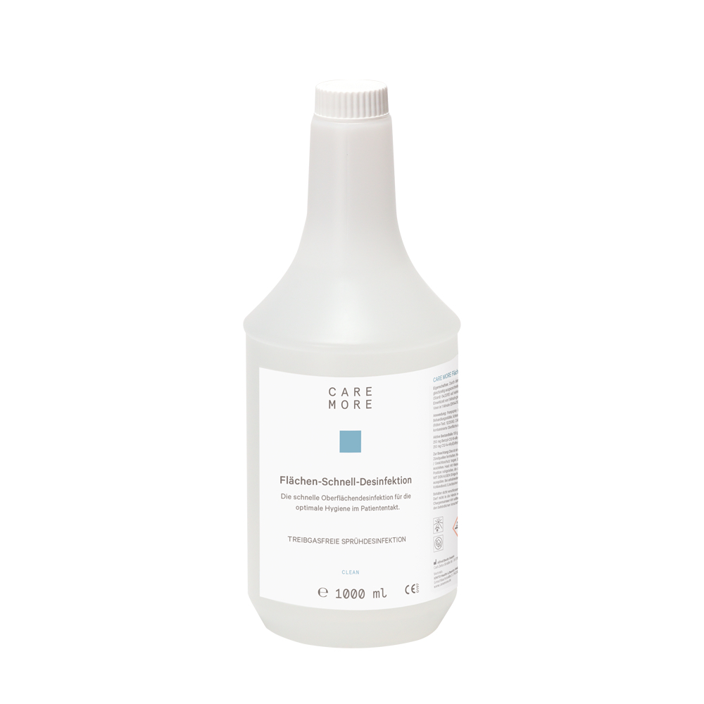 CARE MORE Flächen-Schnelldesinfektion 1 Liter  CARE MORE Flächen-Schnelldesinfektion 1 Liter