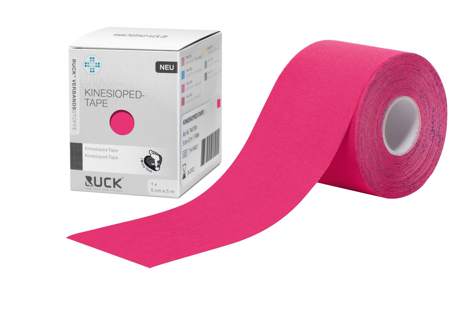 KINESIOPED-Tape 5 cm x 5 m, 1 Rolle rot