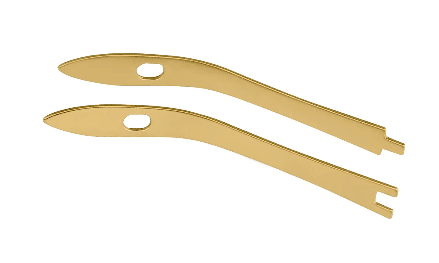 RUCK®INSTRUMENTE Federnpaar aus Edelstahl inkl. Schrauben, Trapez Kopfschneider  RUCK®INSTRUMENTE Federnpaar aus Edelstahl inkl. Schrauben, Trapez Kopfschneider