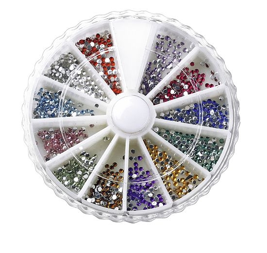 Rondell Steinchen rund/klein, 1200 Stück Rondell Steinchen rund/klein, 1200 Stück