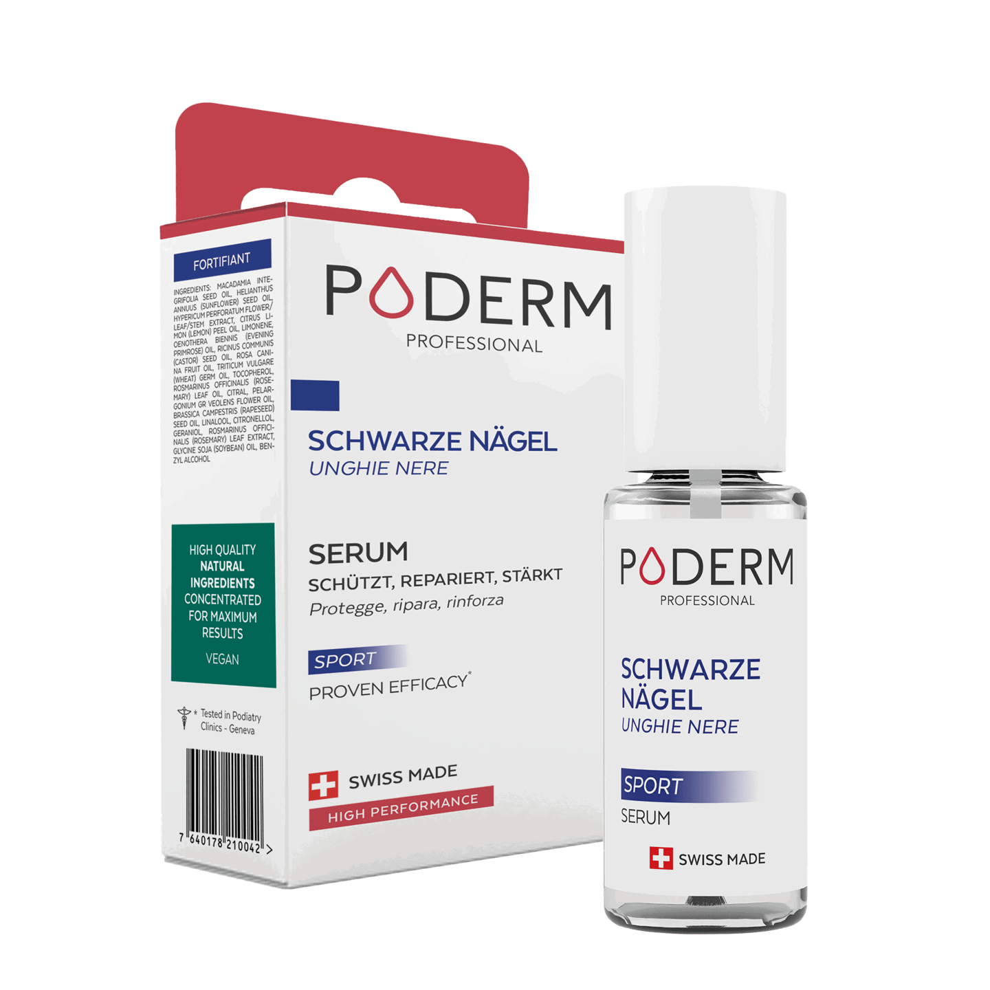 PODERM Serum für schwarze, traumatisierte Nägel