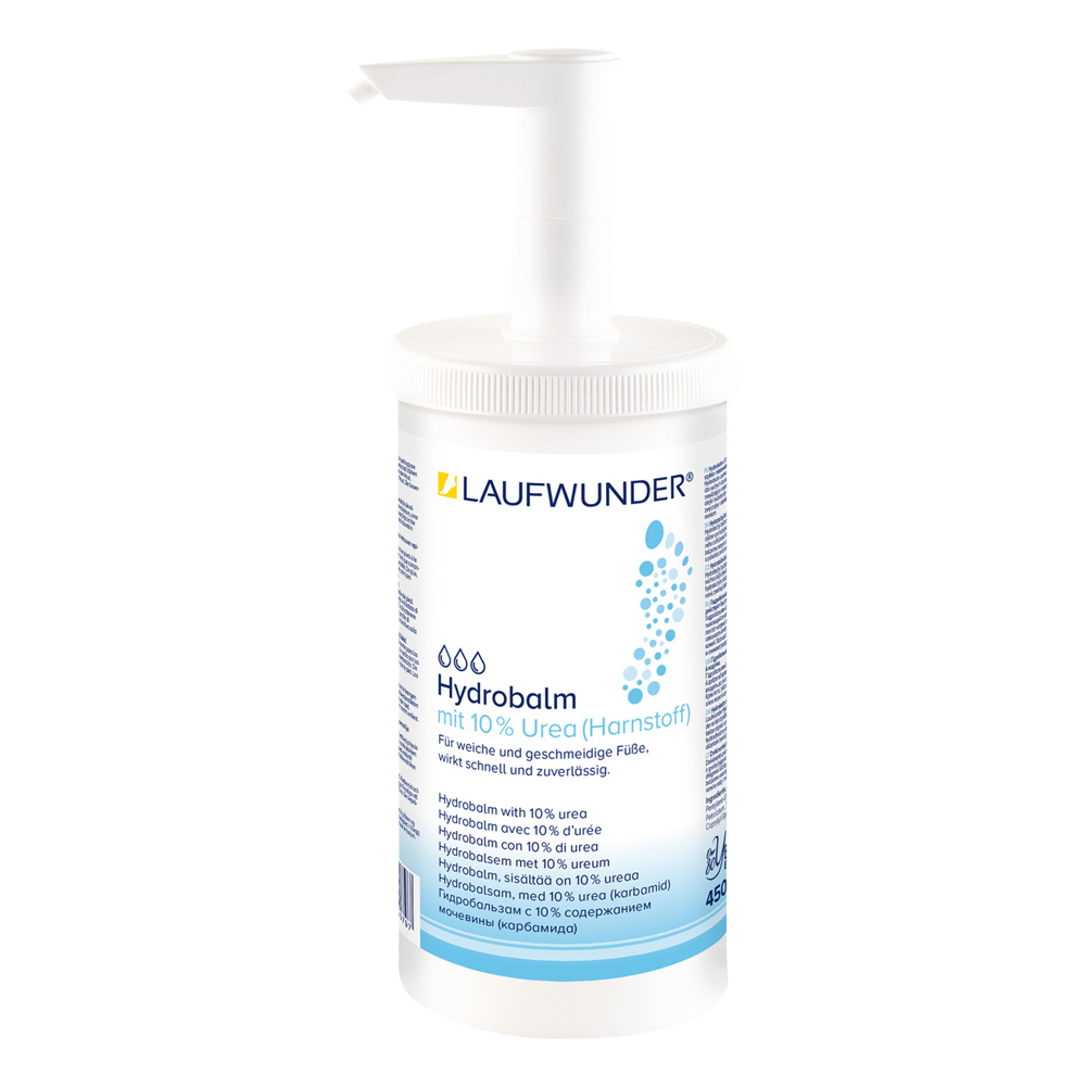 🔴 LAUFWUNDER Hydrobalm mit 10% Urea 450 ml mit Spender 🔴 LAUFWUNDER Hydrobalm mit 10% Urea 450 ml mit Spender