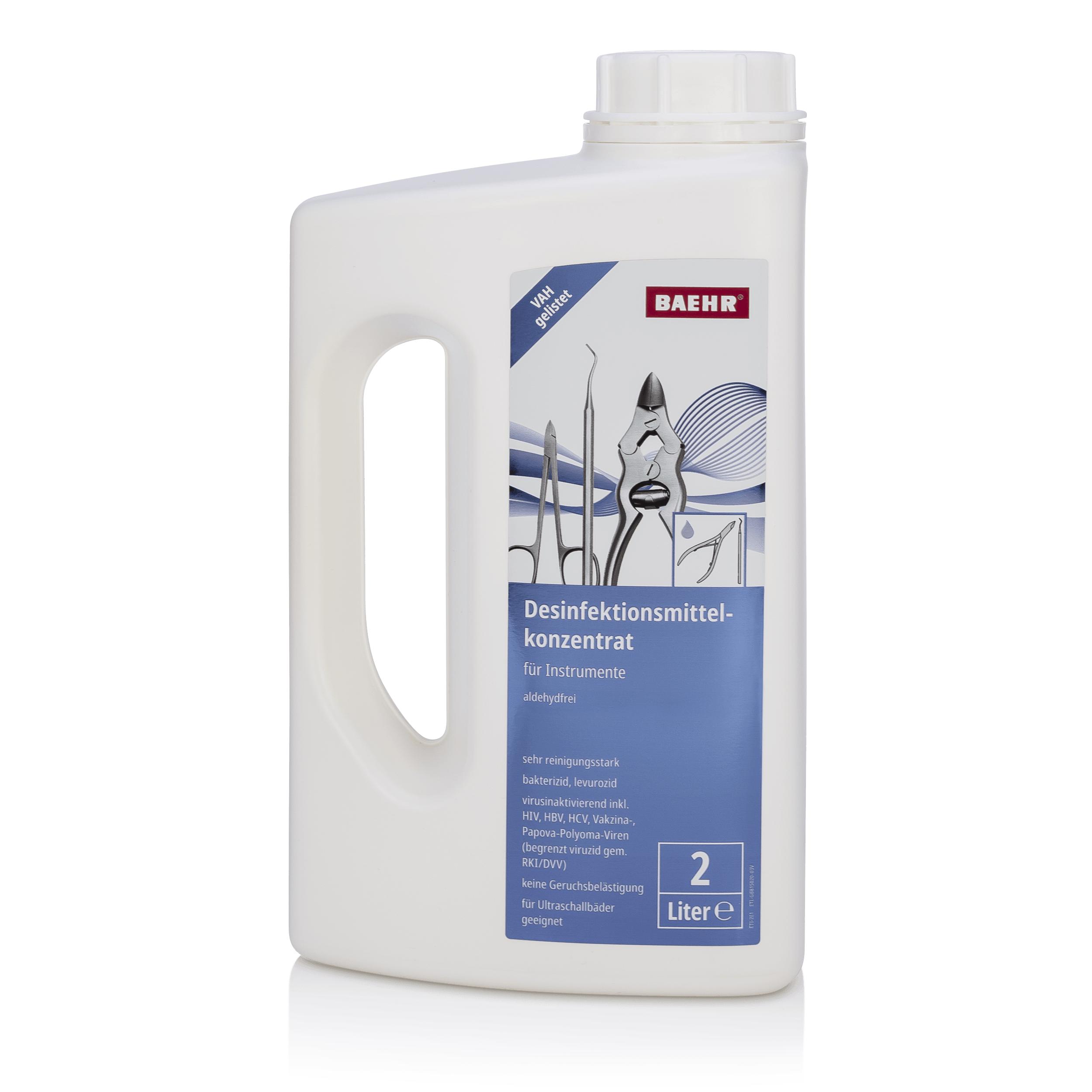 BAEHR Desinfektionsmittelkonzentrat für Instrumente 2000 ml BAEHR Desinfektionsmittelkonzentrat für Instrumente 2000 ml