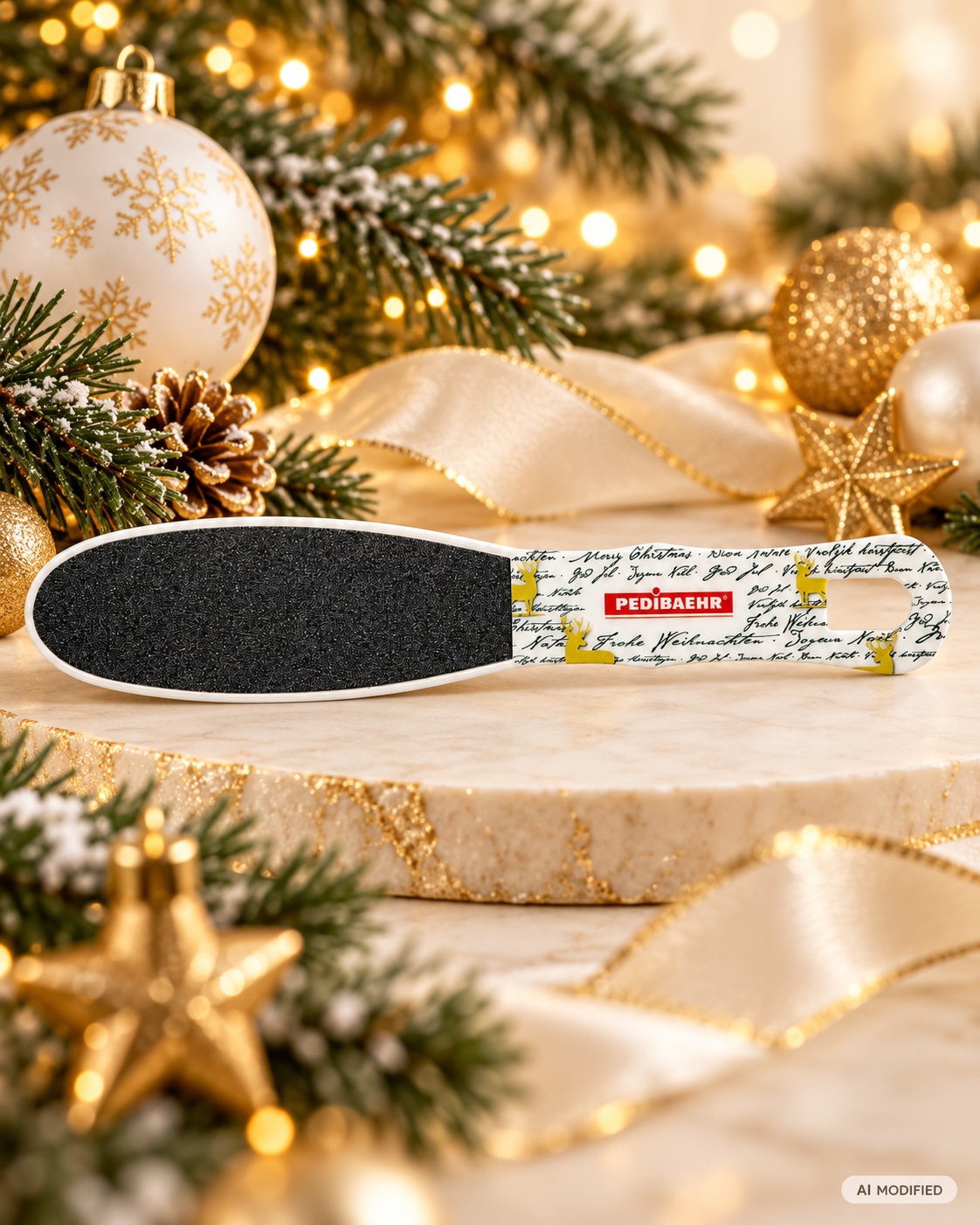 PEDIBAEHR Doppelfußfeile 100/180, Frohe Weihnachten