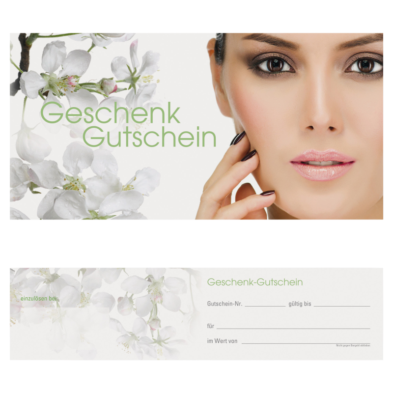  Geschenk-Gutschein "WELLNESS 4" DIN lang 25 Stk. inkl. Kuvert