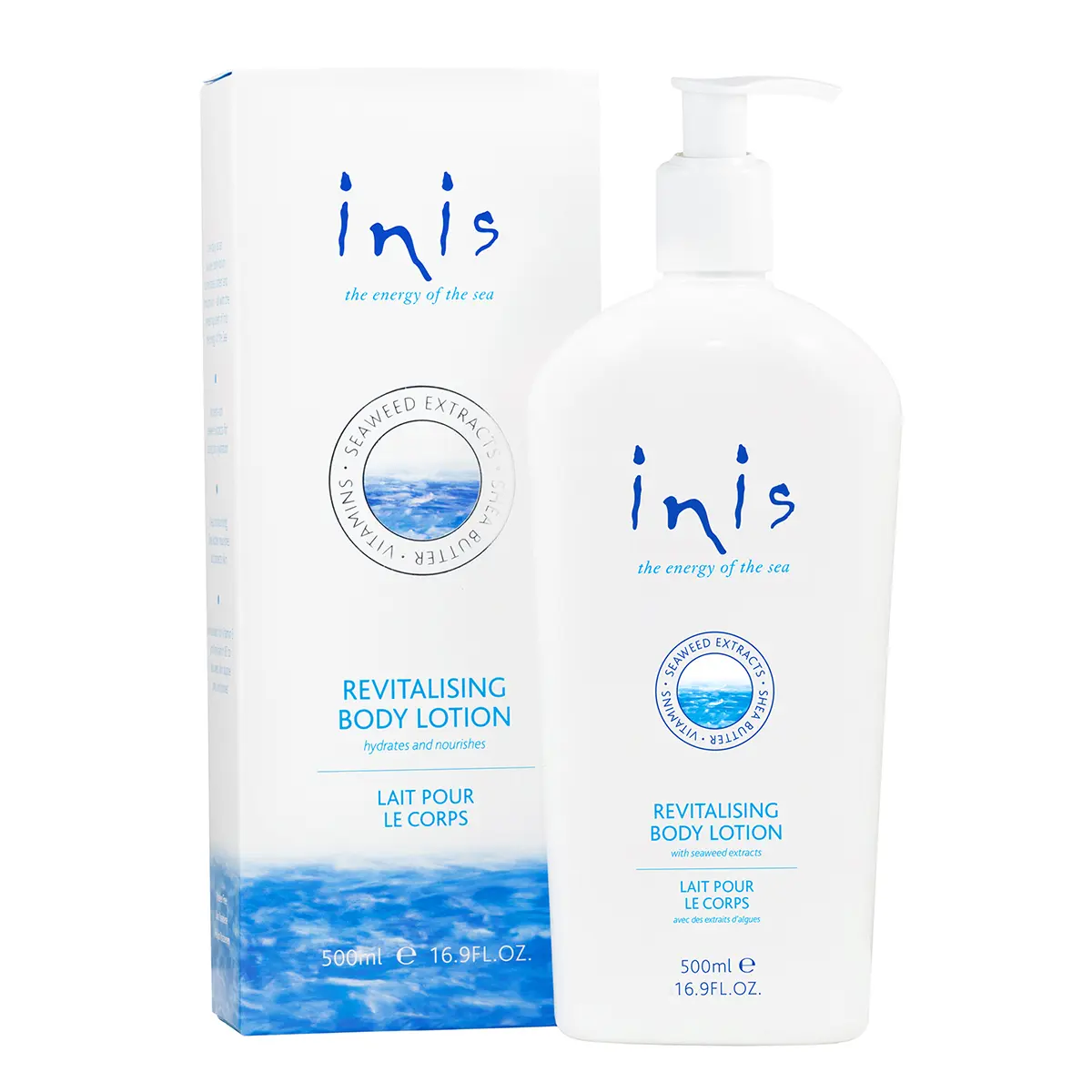 Inis Revitalisierende Bodylotion im großen Pumpspender 500 ml Inis Revitalisierende Bodylotion im großen Pumpspender 500 ml