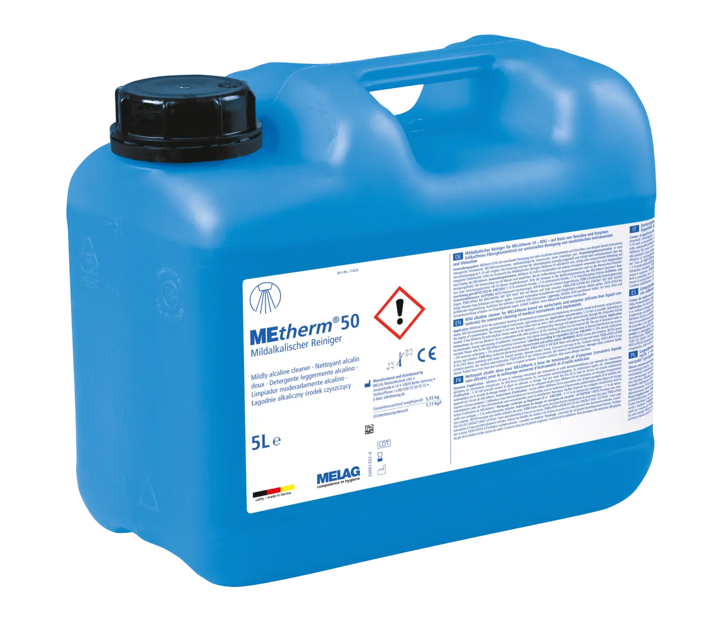 MELAG MEtherm 50 mildalkalischer Reiniger 5 Liter MELAG MEtherm 50 mildalkalischer Reiniger 5 Liter