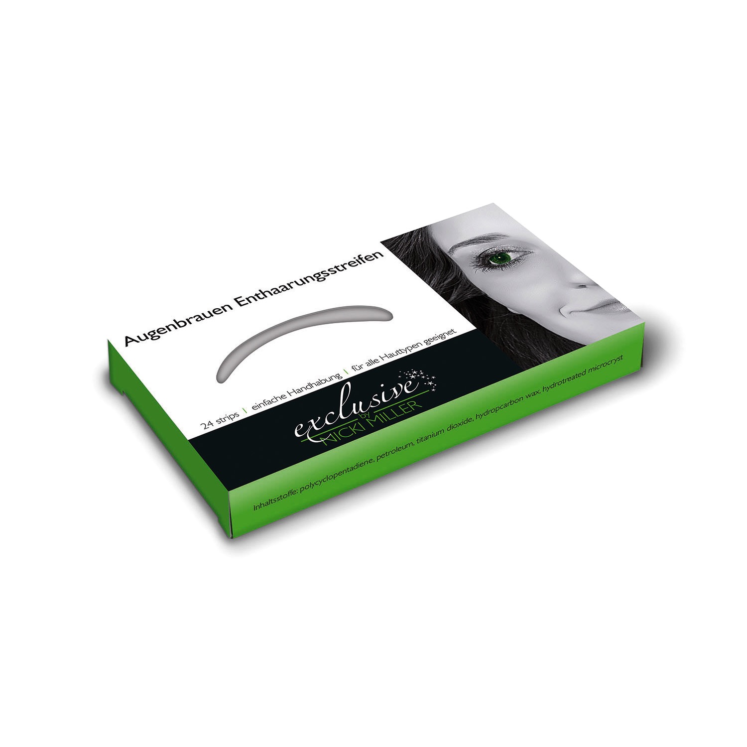 Nicki Miller Augenbrauen-Enthaarungsstreifen 1 Box (40 Stripes) Nicki Miller Augenbrauen-Enthaarungsstreifen 1 Box (40 Stripes)
