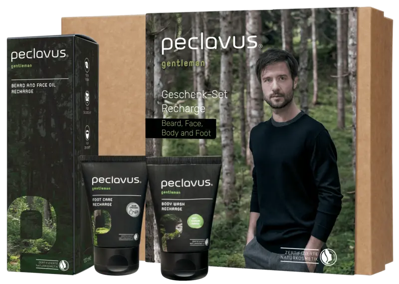 Peclavus gentleman Geschenk-Set Recharge Beard, Face, Body and Foot Peclavus gentleman Geschenk-Set Recharge Beard, Face, Body and Foot