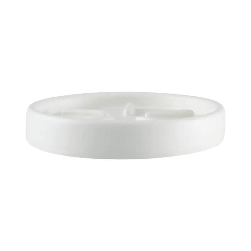 RUCK® Keramik-Seifenschale, handgefertigt, Ø 12 cm off-white