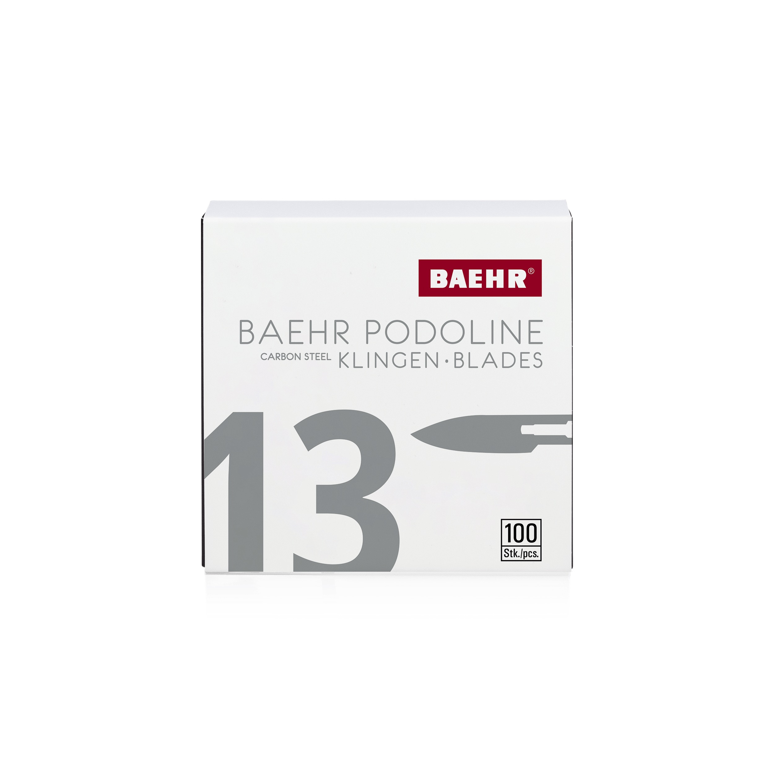 BAEHR Podoline Skalpellklingen 100 Stück | Figur 13 BAEHR Podoline Skalpellklingen 100 Stück | Figur 13