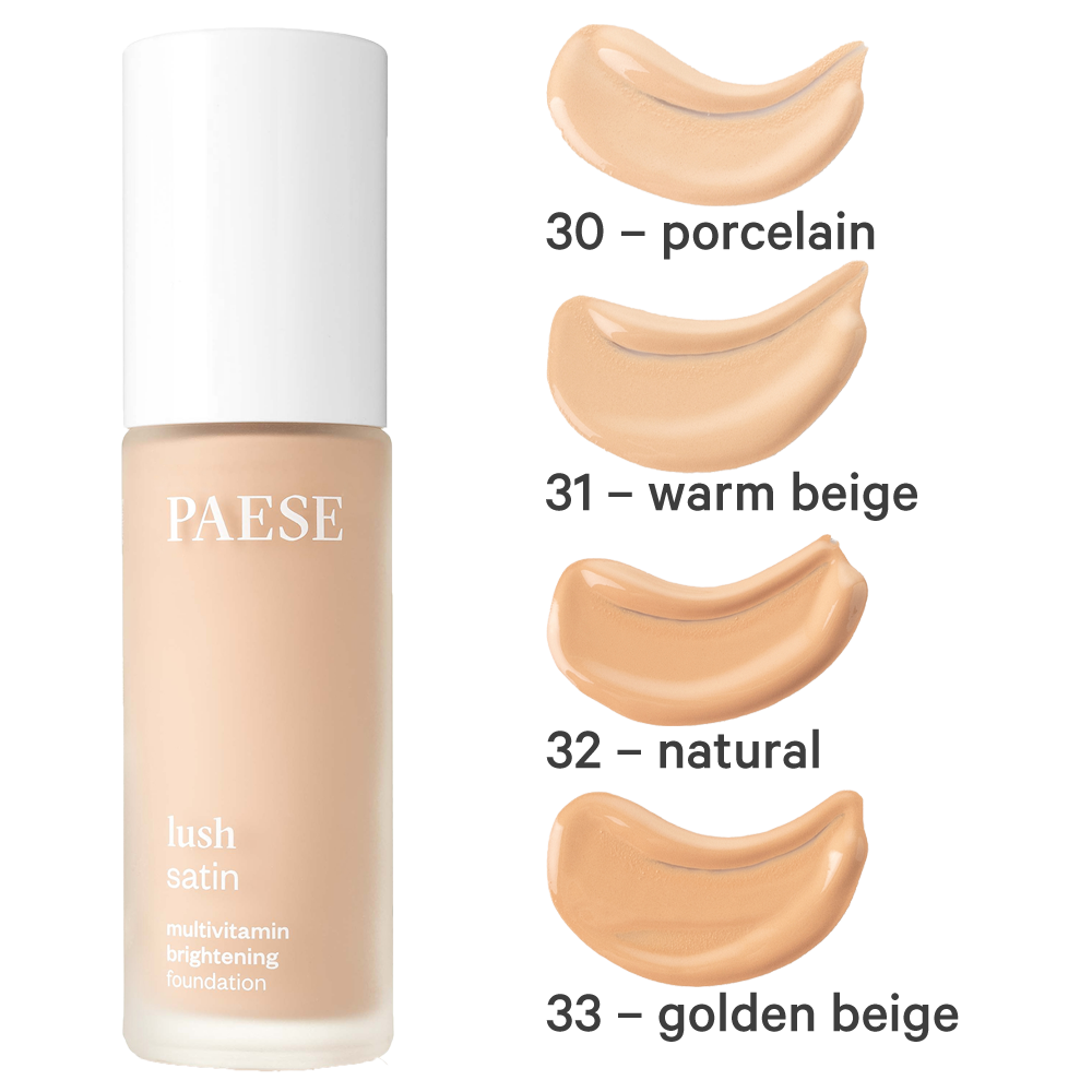 PAESE Lush Satin Foundation 30 ml porcelain PAESE Lush Satin Foundation 30 ml porcelain