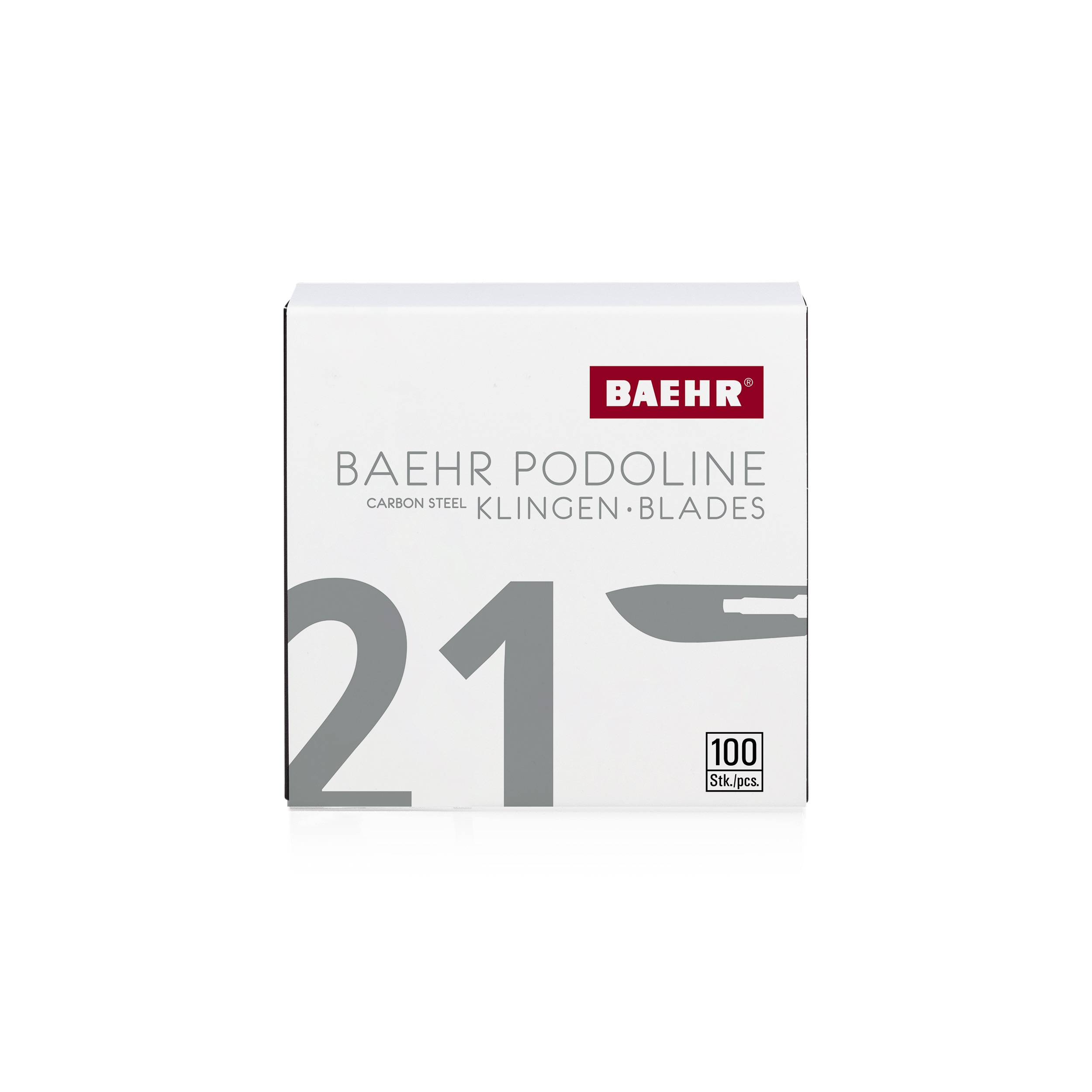 BAEHR Podoline Skalpellklingen 100 Stück | Figur 21 BAEHR Podoline Skalpellklingen 100 Stück | Figur 21