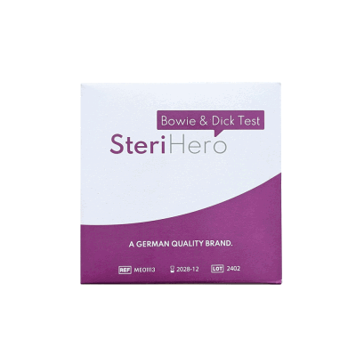 > SteriHero Bowie & Dick Test, 1 Prüfpaket, nach EN ISO 11140-4 für Typ S und typ B Autoklaven