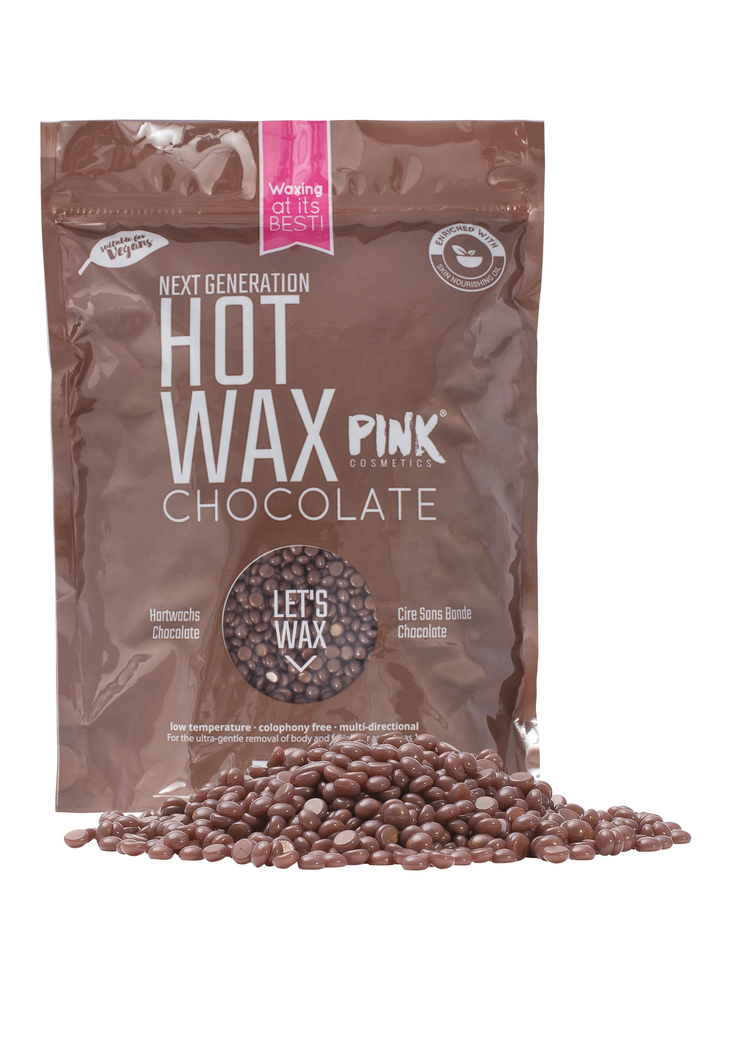 PINK COSMETICS Next Generation Chocolate Wax 800g PINK COSMETICS Next Generation Chocolate Wax 800g