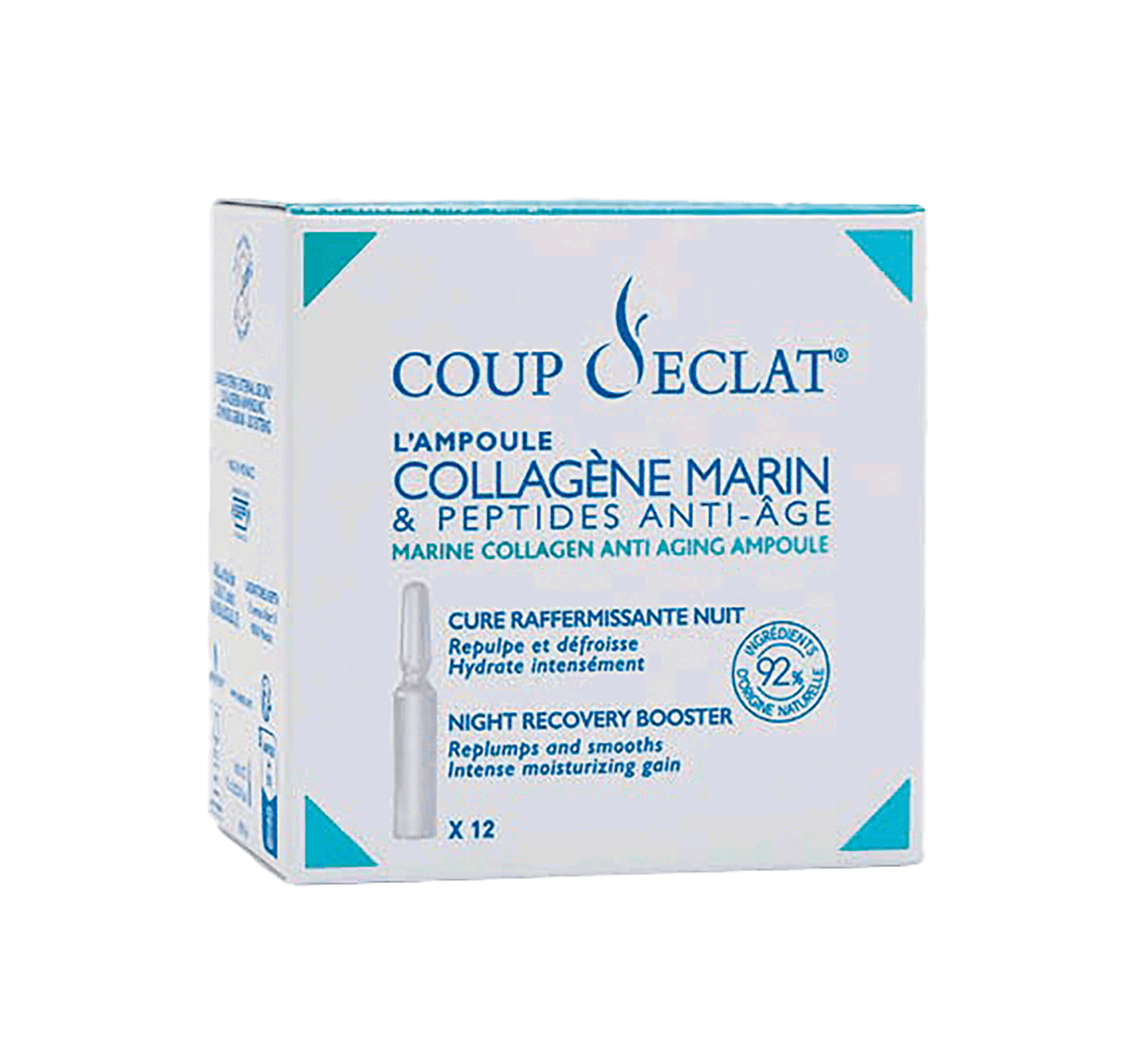 COUP D’ECLAT Ampullen mit Meeres-Collagen, 12 x 1 ml