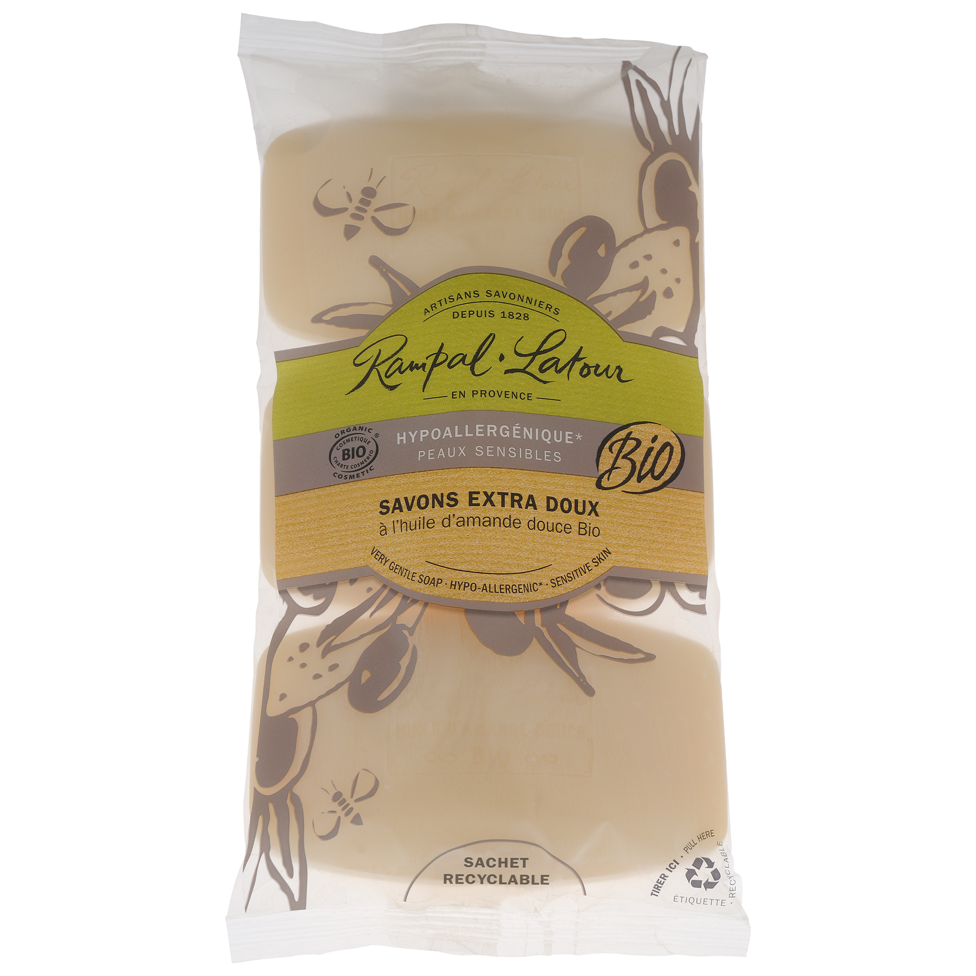 Rampal Latour BIO-Seife, 3 x 150 g Hypoallergénique Rampal Latour BIO-Seife, 3 x 150 g Hypoallergénique