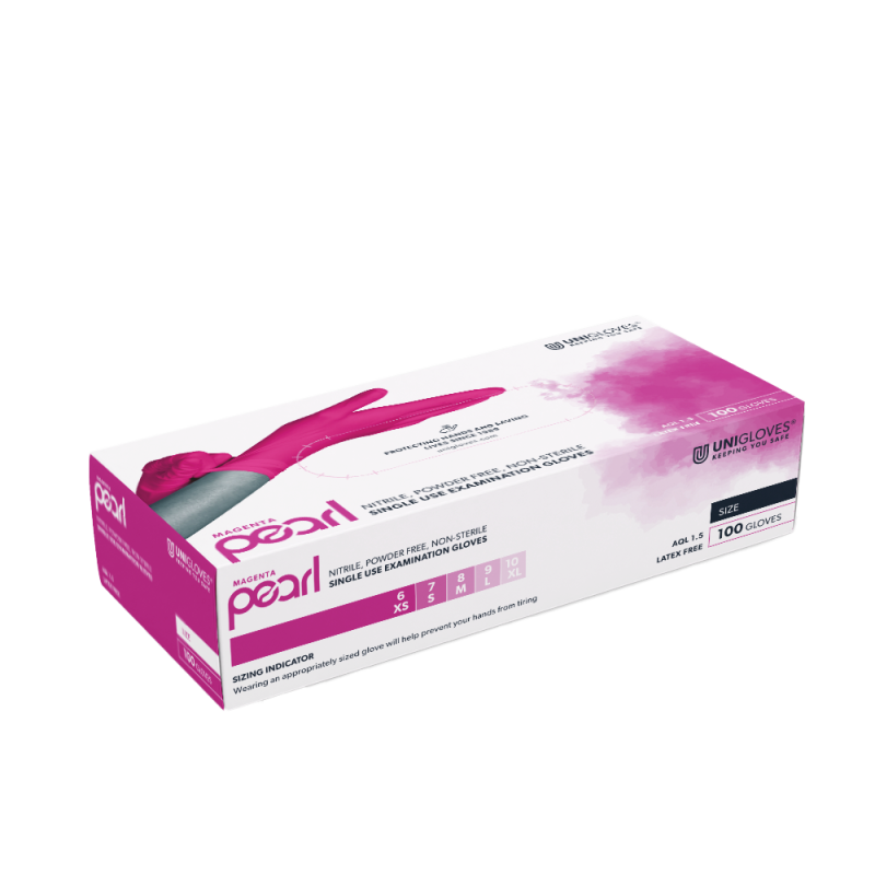 PEARL Handschuhe Nitril magenta 100 Stück Größe M PEARL Handschuhe Nitril magenta 100 Stück Größe M