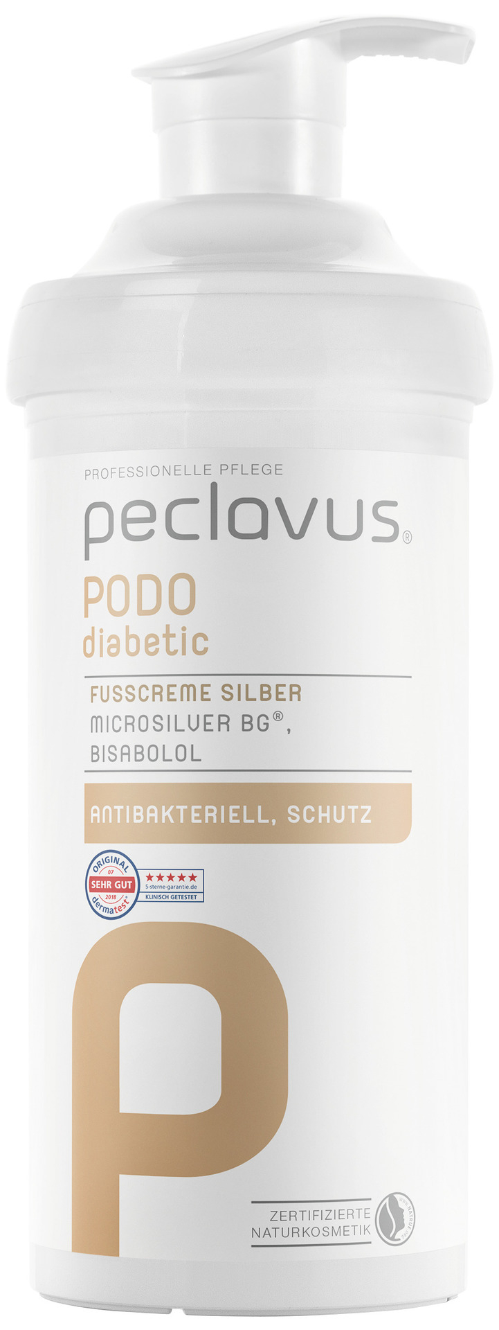 Peclavus PODOdiabetic Fußcreme Silber | 500 ml