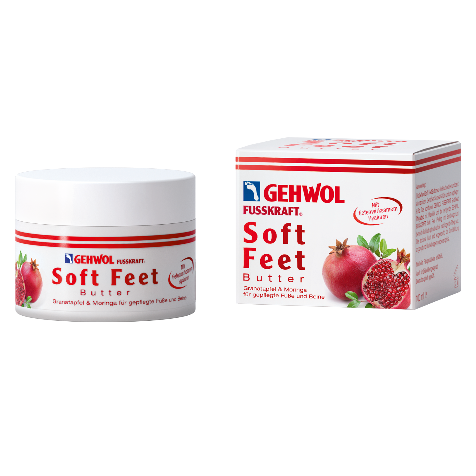 GEHWOL FUSSKRAFT Soft Feet Butter Granatapfel & Moringa | 100 ml
