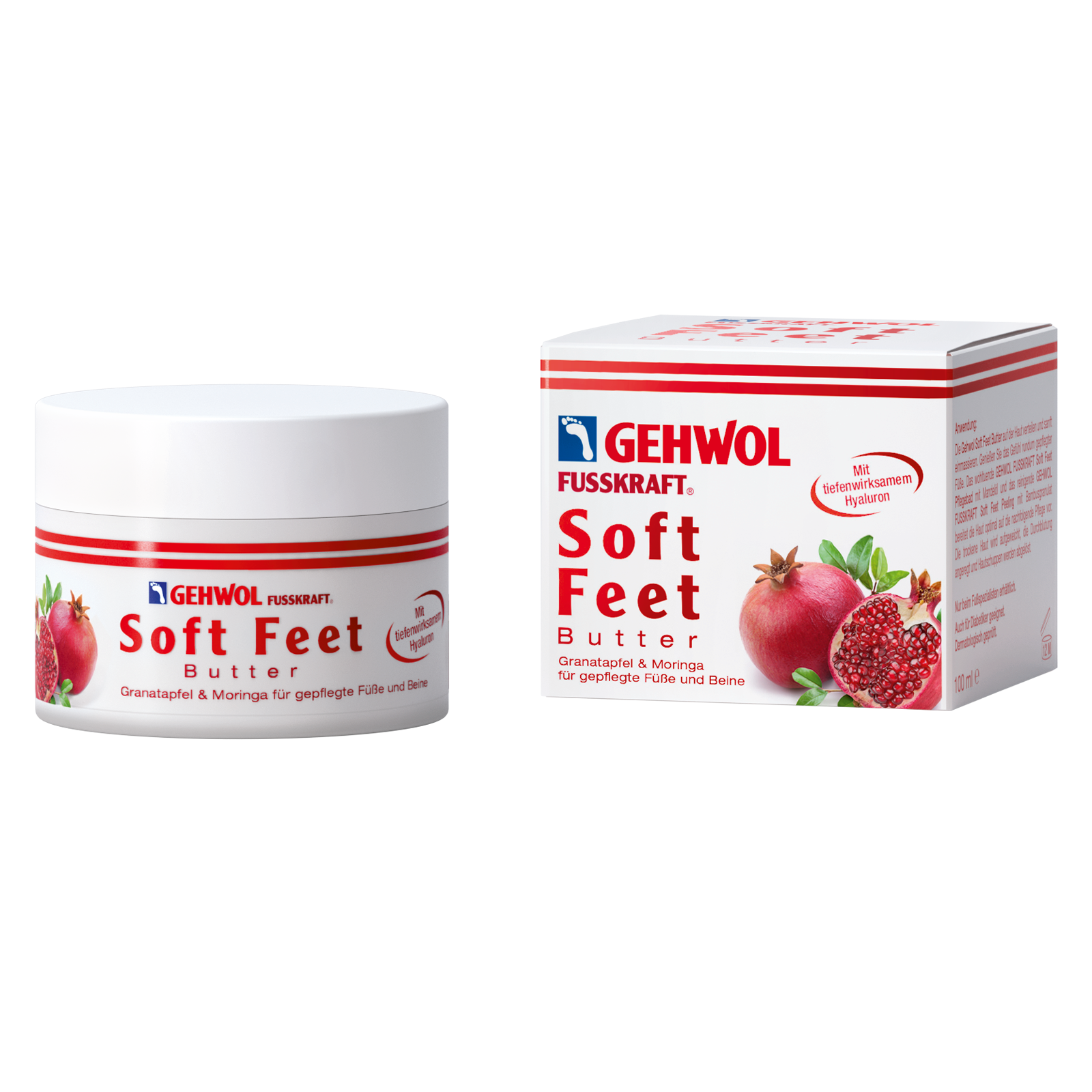 GEHWOL FUSSKRAFT Soft Feet Butter Granatapfel & Moringa | 100 ml GEHWOL FUSSKRAFT Soft Feet Butter Granatapfel & Moringa | 100 ml