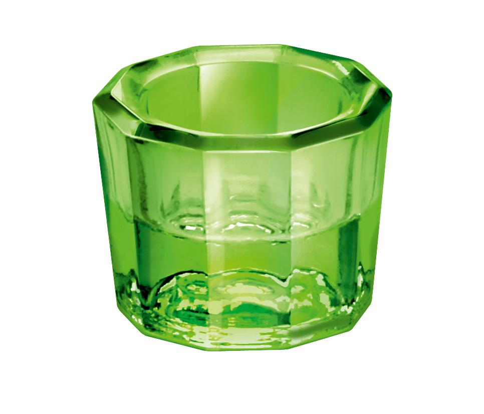 Dappenglas grün