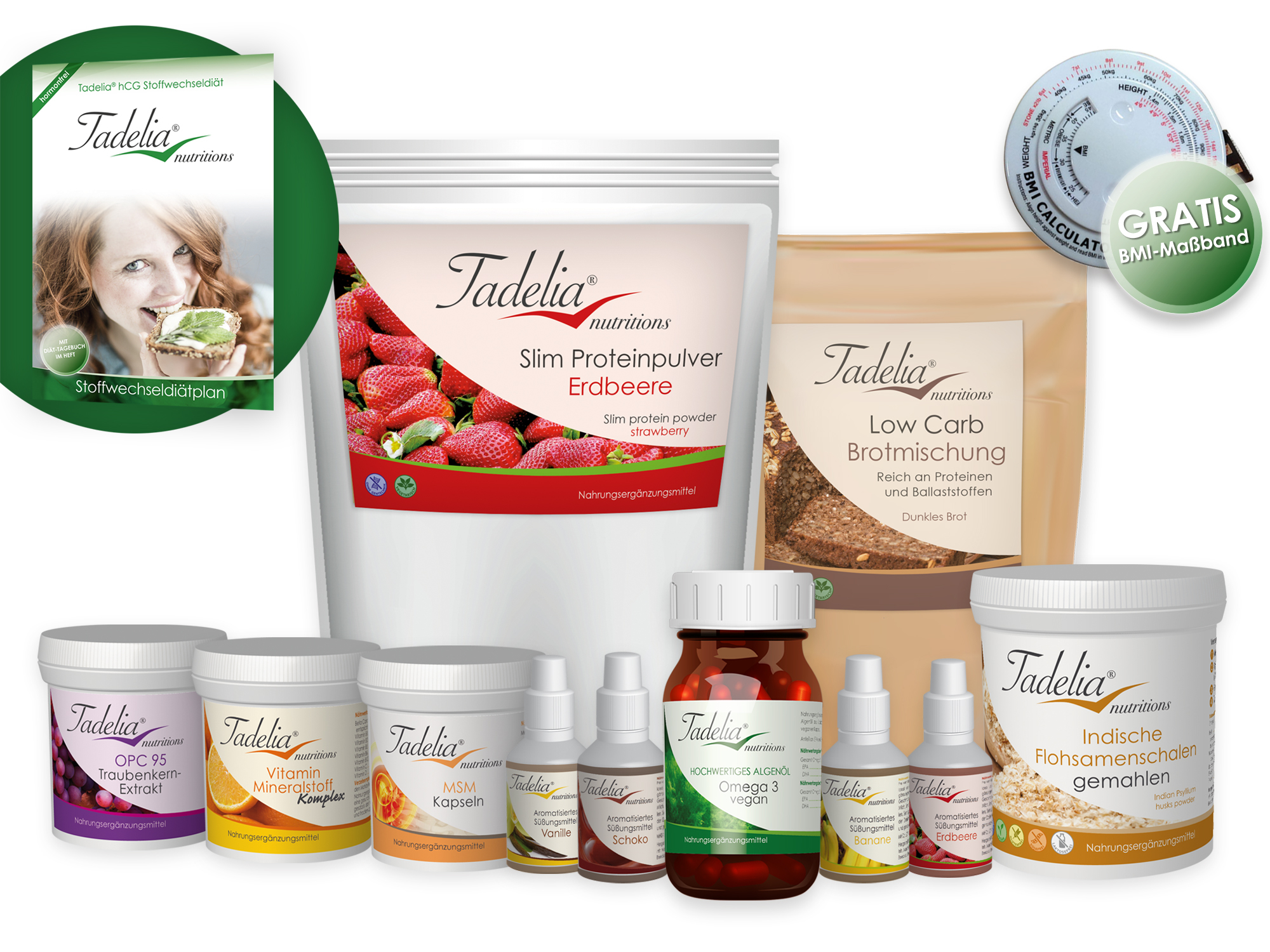 Tadelia® hCG Stoffwechseldiät PAKET 2 | Starterset ohne Hormony Complex G Tadelia® hCG Stoffwechseldiät PAKET 2 | Starterset ohne Hormony Complex G