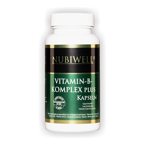 Nubiwell Vitamin-B-Komplex Plus 90 Kapseln á 357 mg = 32,1 g Nubiwell Vitamin-B-Komplex Plus 90 Kapseln á 357 mg = 32,1 g