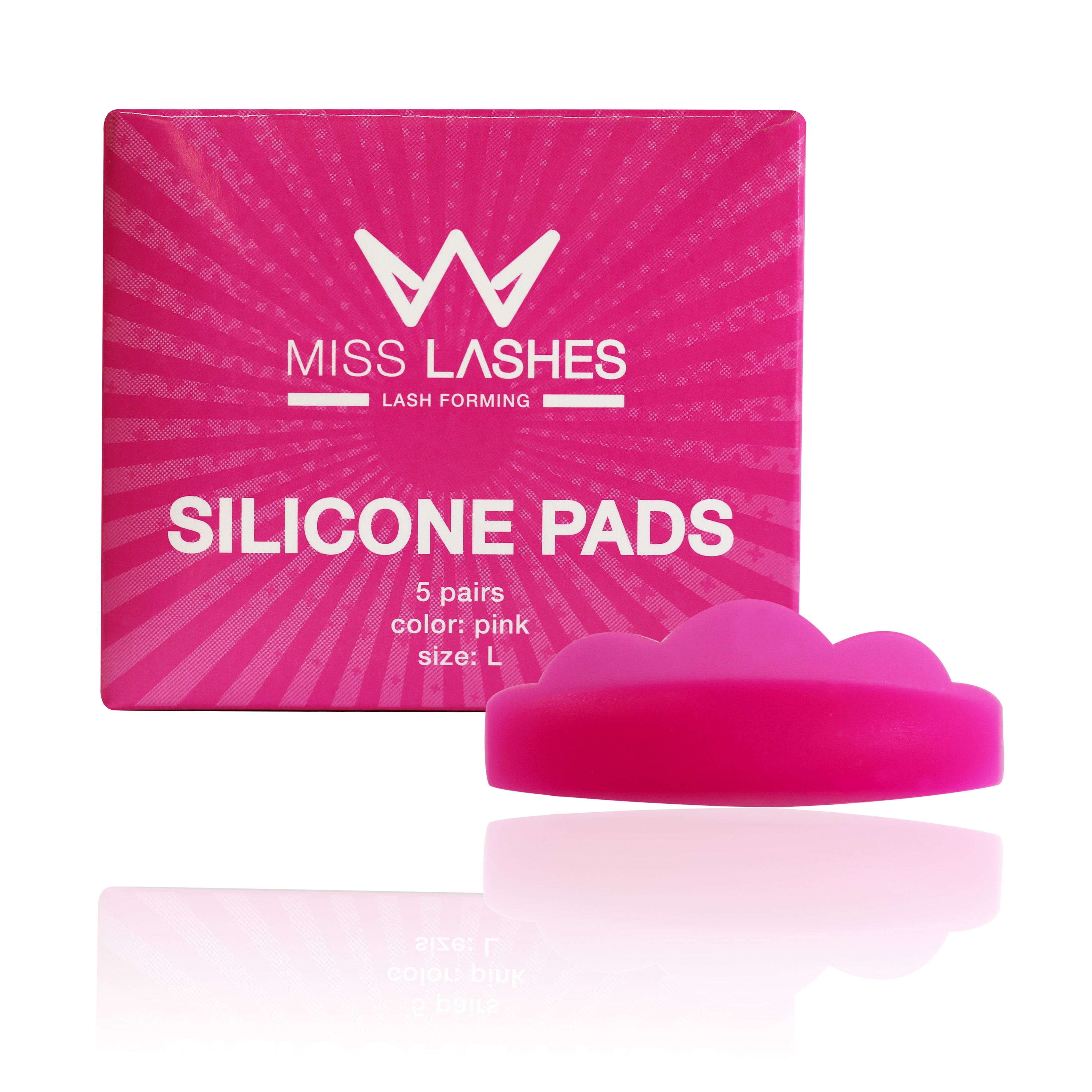 MISS LASHES Silikon Pads Pink L 5 Paare MISS LASHES Silikon Pads Pink L 5 Paare