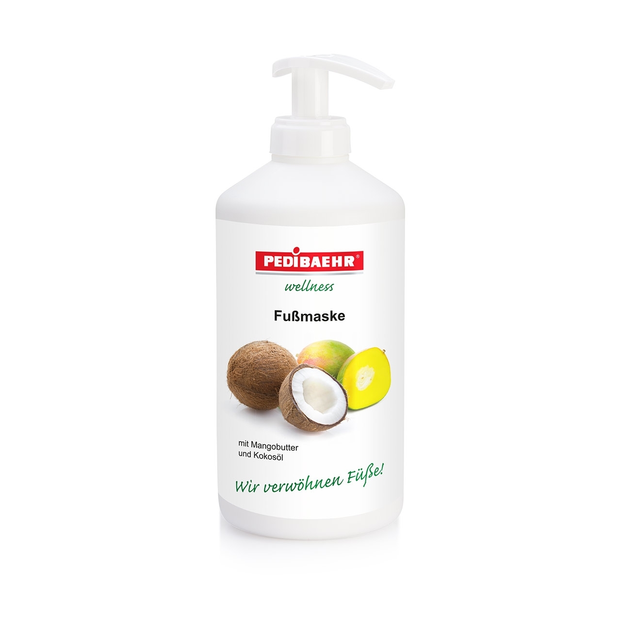 PEDIBAEHR Fußmaske Mango-Kokos mit Pumpe | 500 ml PEDIBAEHR Fußmaske Mango-Kokos mit Pumpe | 500 ml
