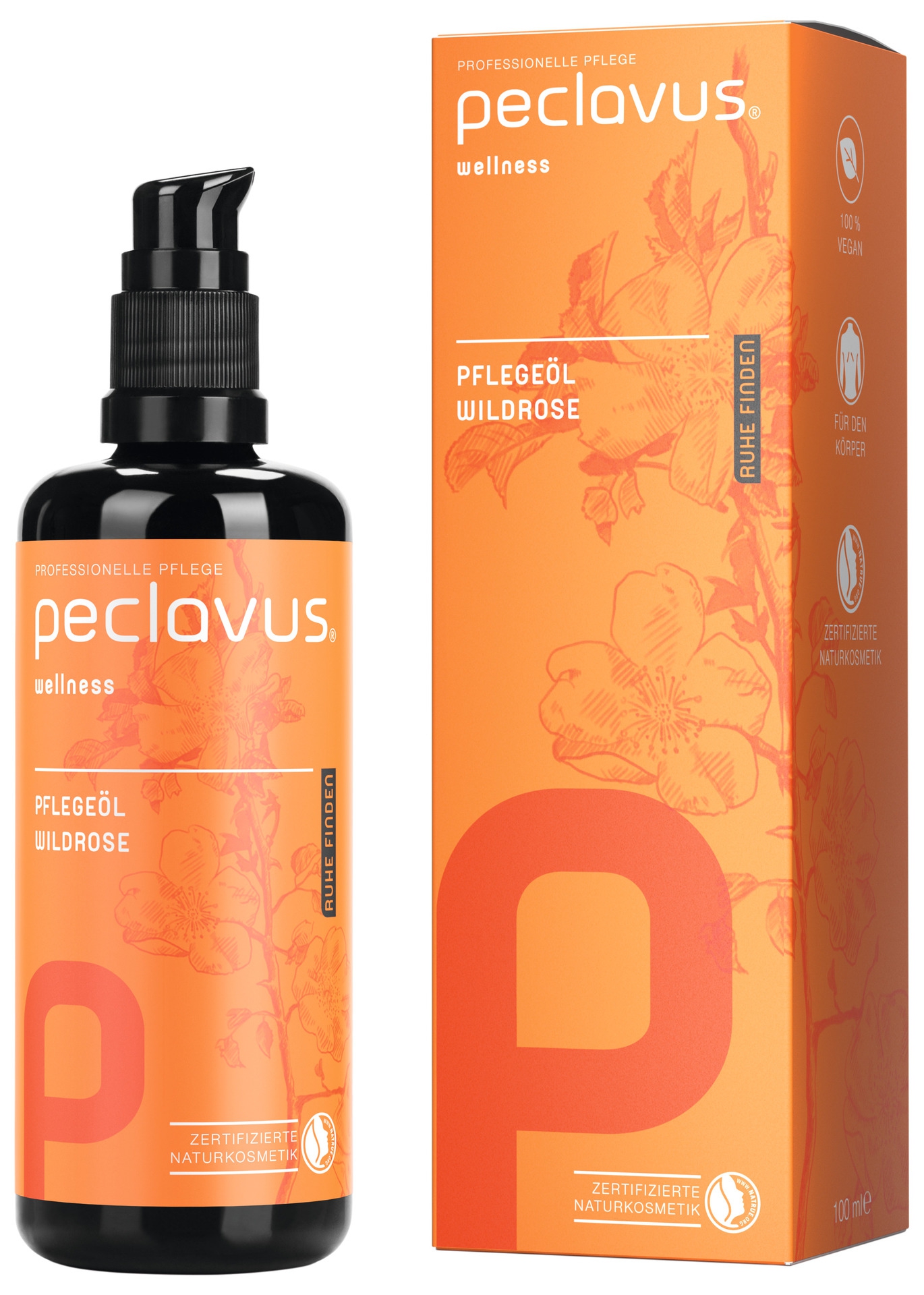 PECLAVUS Pflegeöl Wildrose 100 ml | Ruhe finden