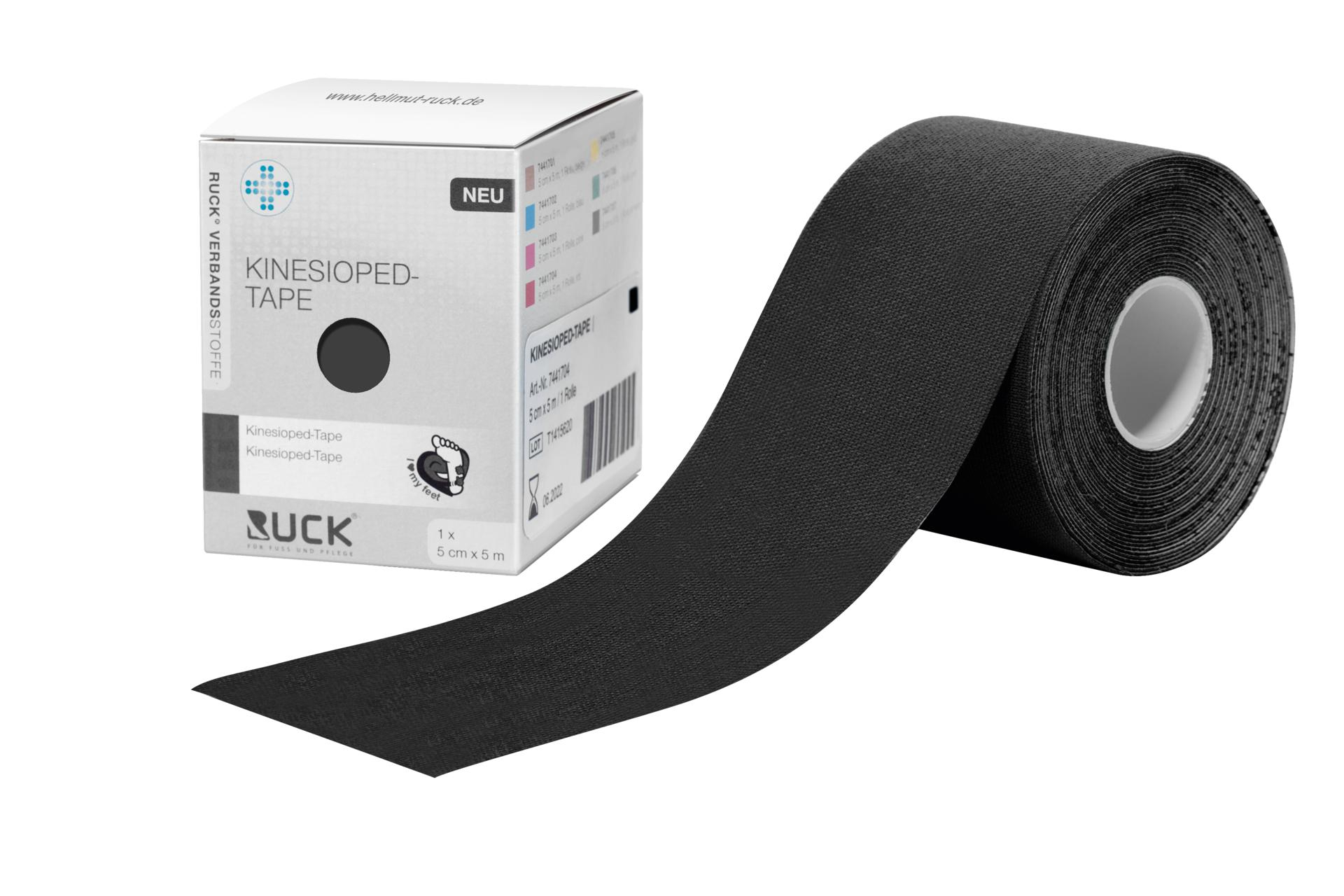 KINESIOPED-Tape 5 cm x 5 m, 1 Rolle schwarz KINESIOPED-Tape 5 cm x 5 m, 1 Rolle schwarz