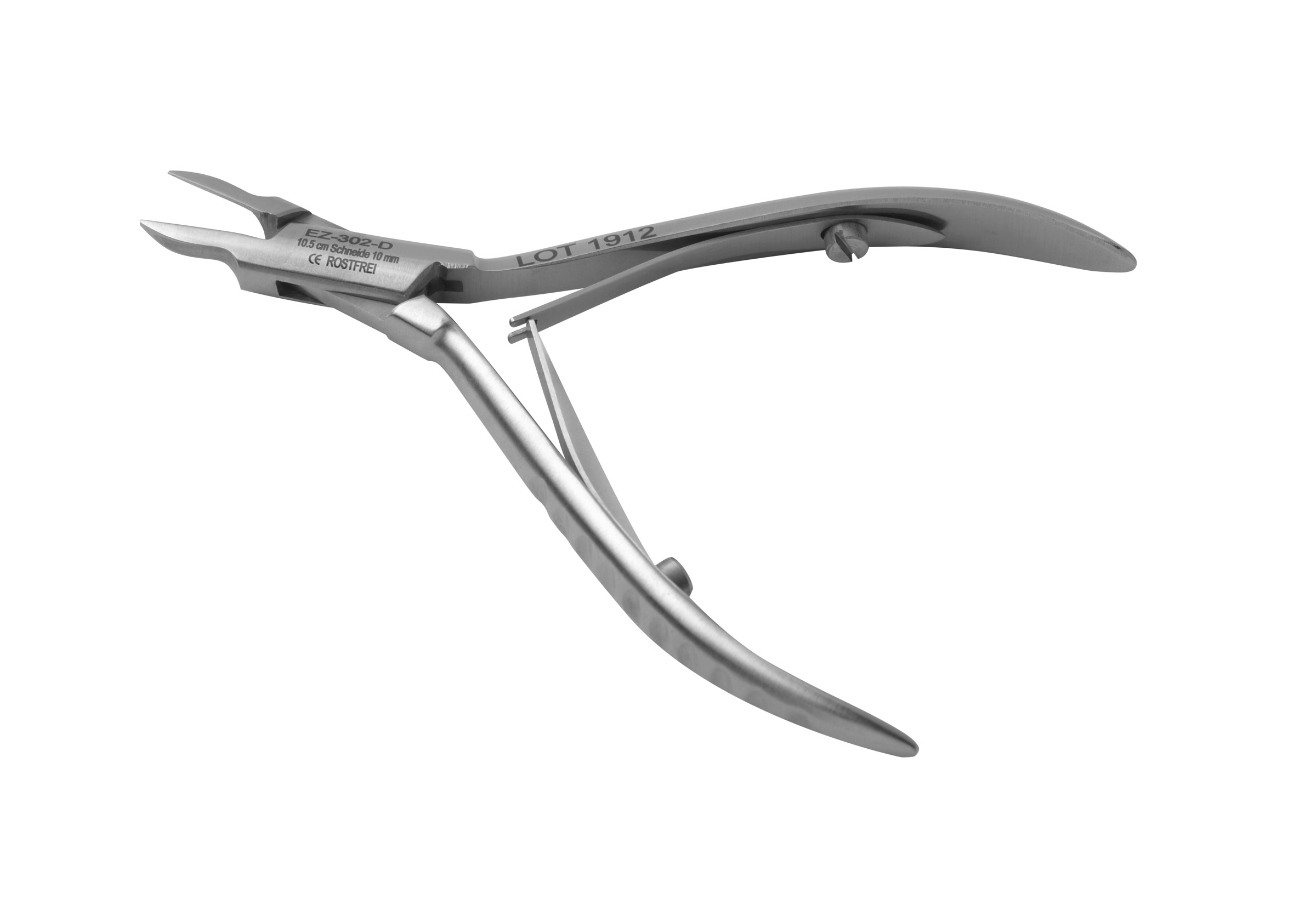 Tadelia® Professional Eckenzange für diabetische Fußpflege | EZ-302-D | Länge 10,5 cm Schneide 10 mm  Tadelia® Professional Eckenzange für diabetische Fußpflege | EZ-302-D | Länge 10,5 cm Schneide 10 mm
