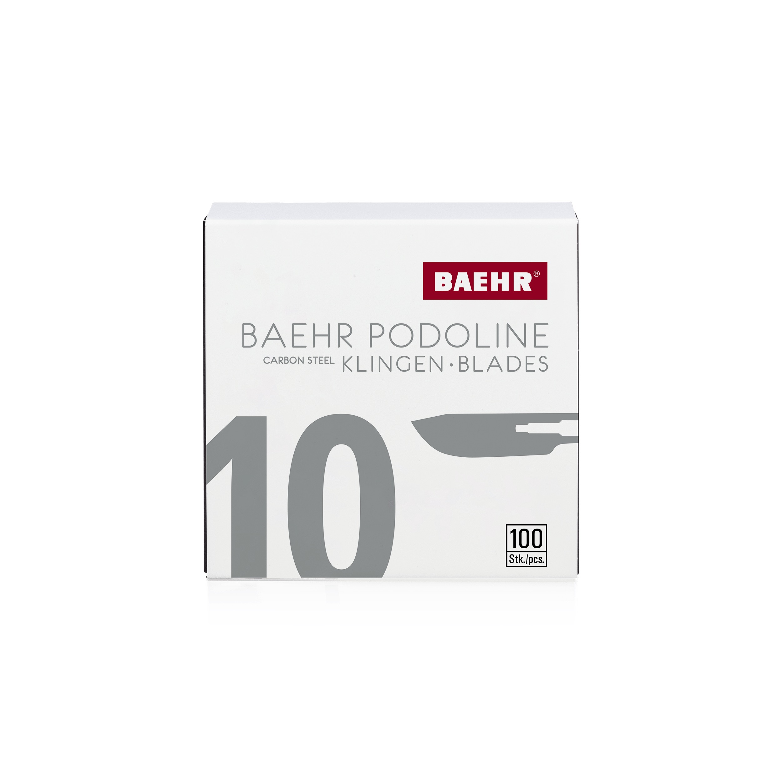 BAEHR Podoline Skalpellklingen 100 Stück | Figur 10 BAEHR Podoline Skalpellklingen 100 Stück | Figur 10